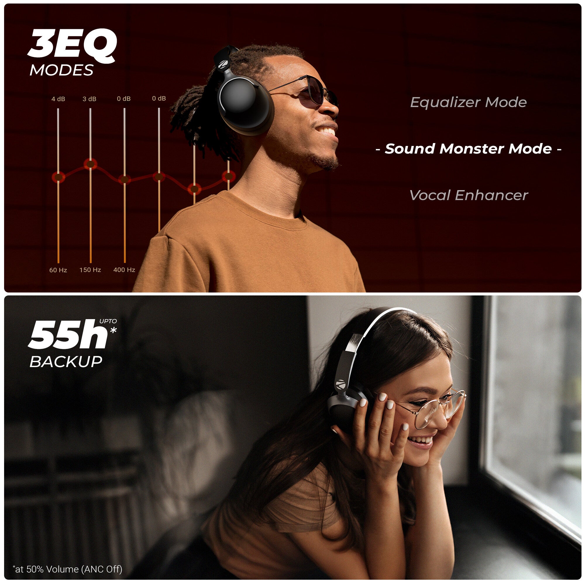 Zebronics - Zeb silencio 111 - Wireless BT Headphone
