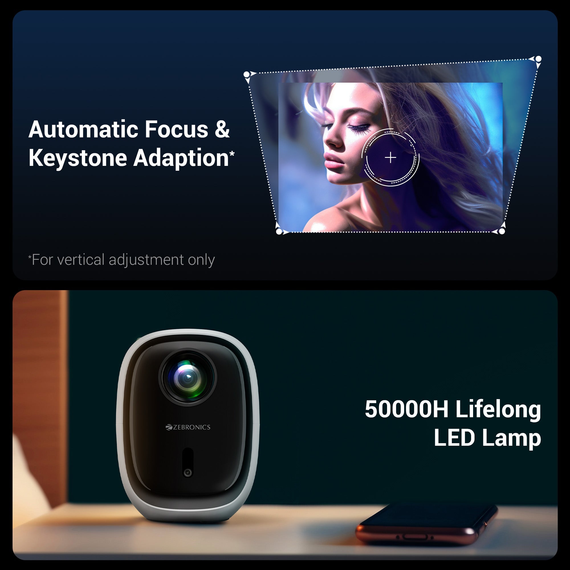 Zeb-PixaPlay 53 - LED Projector - Zebronics