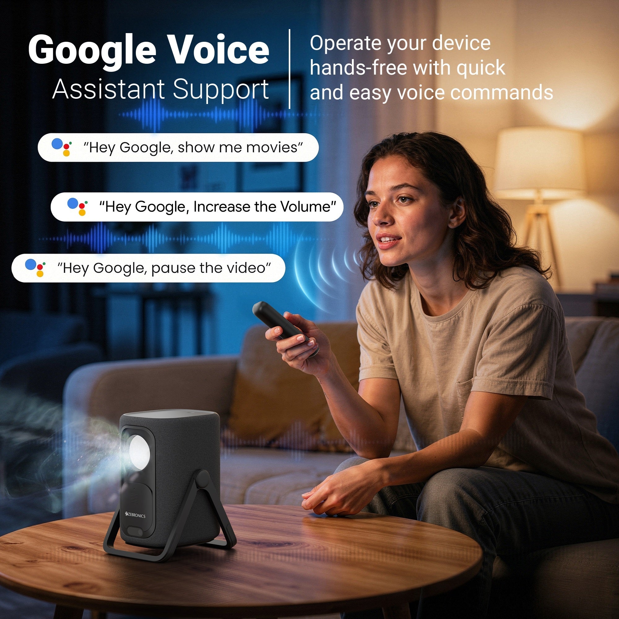 PixaPlay 77G (Official Google TV Projector with 4K support)