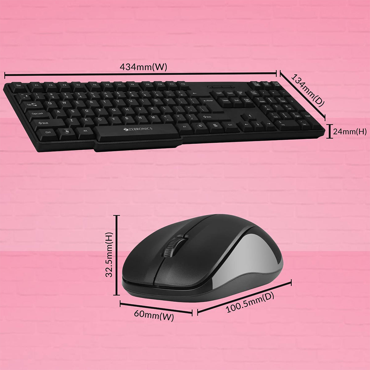 Zeb-Companion 107 - Keyboard and Mouse Combo - Zebronics