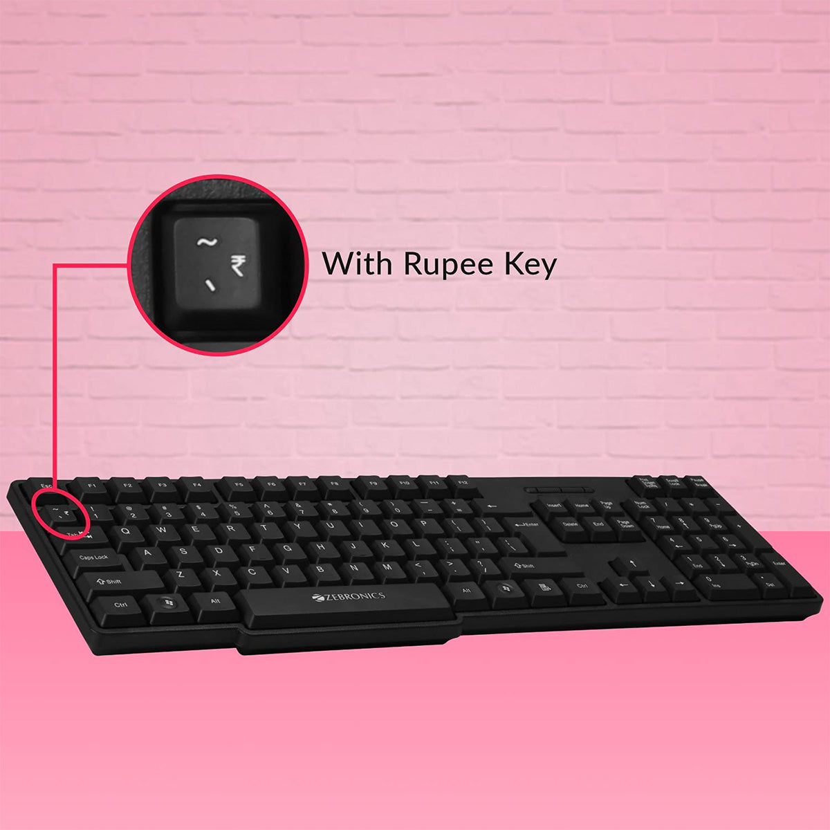 Zeb-Companion 107 - Keyboard and Mouse Combo - Zebronics