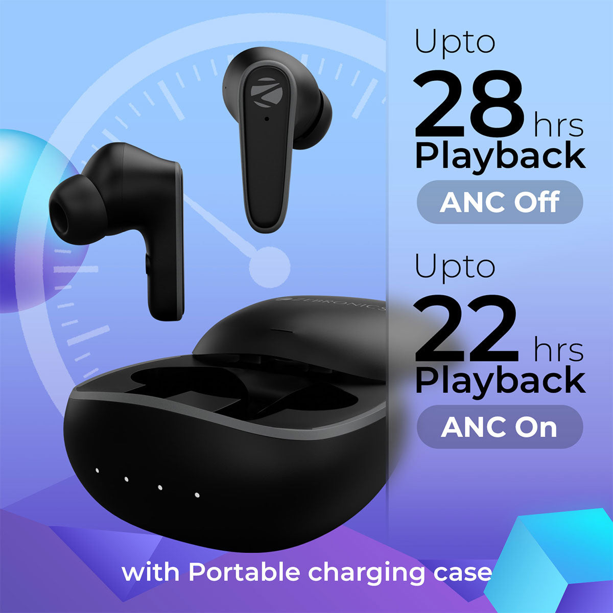 Zeb-PODS 1 - Wireless Earbuds - Zebronics