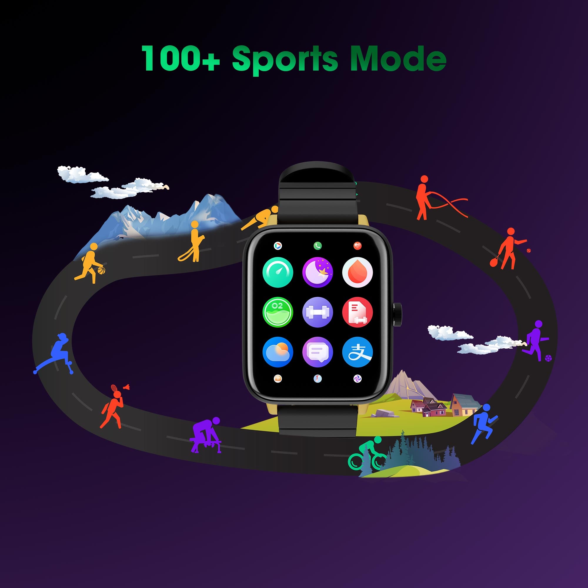 Drip Joker - Smart Watch - Zebronics