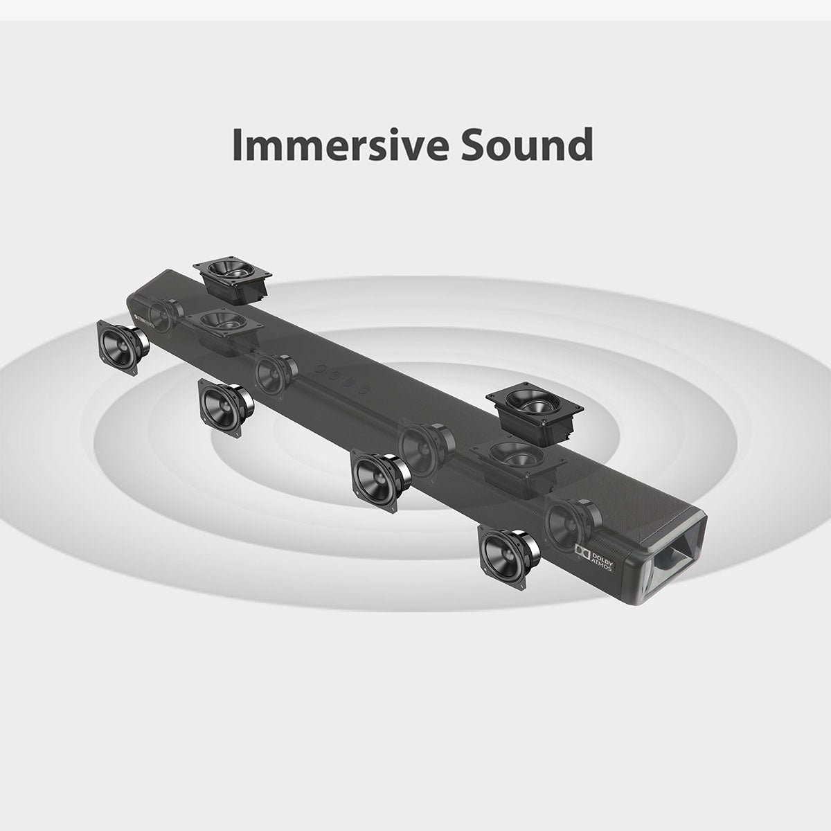 Zeb-Juke Bar 9800DWS Pro Dolby Atmos - Soundbar - Zebronics