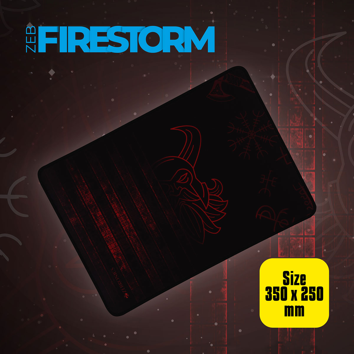 Zeb-Firestorm - Gaming Mousepad - Zebronics