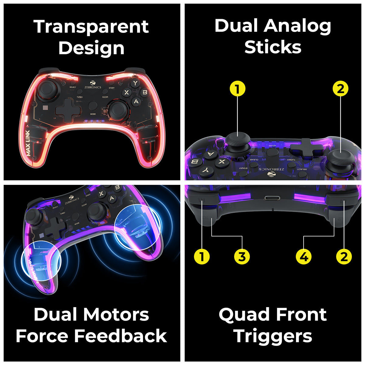Zeb-Max link - Wireless Gamepad - Zebronics