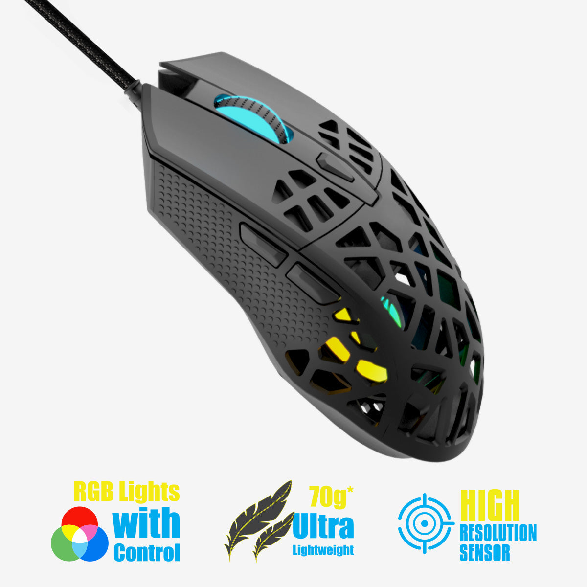 Zeb-Phobos Pro - Premium gaming mouse - Zebronics