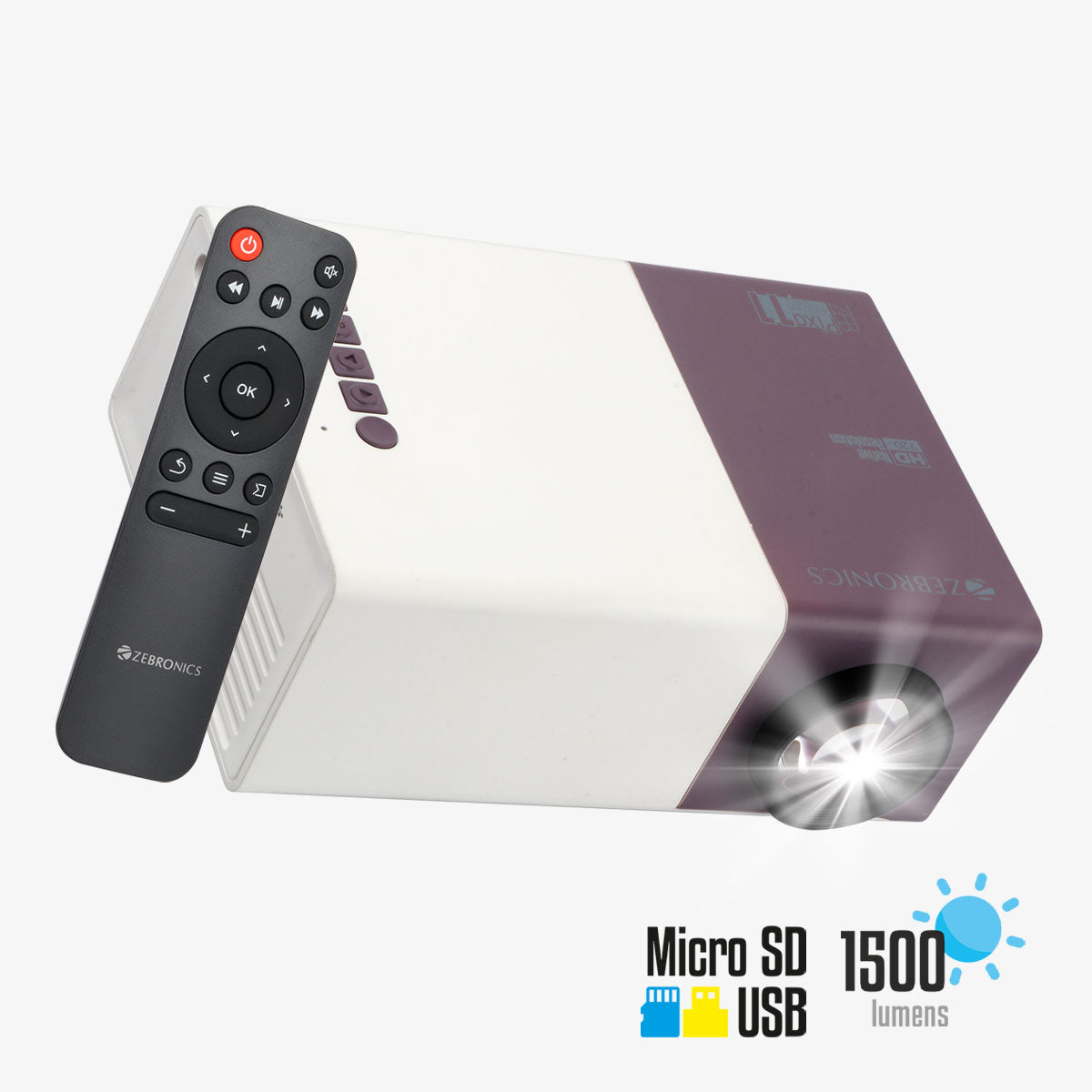 Zeb-PixaPlay 11 - LED Projector - Zebronics