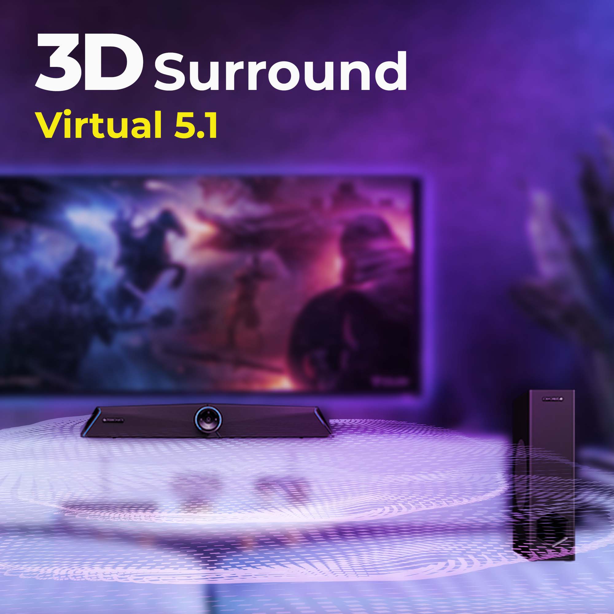Zeb-Sonic Bar 100 - Premium gaming soundbar - Zebronics