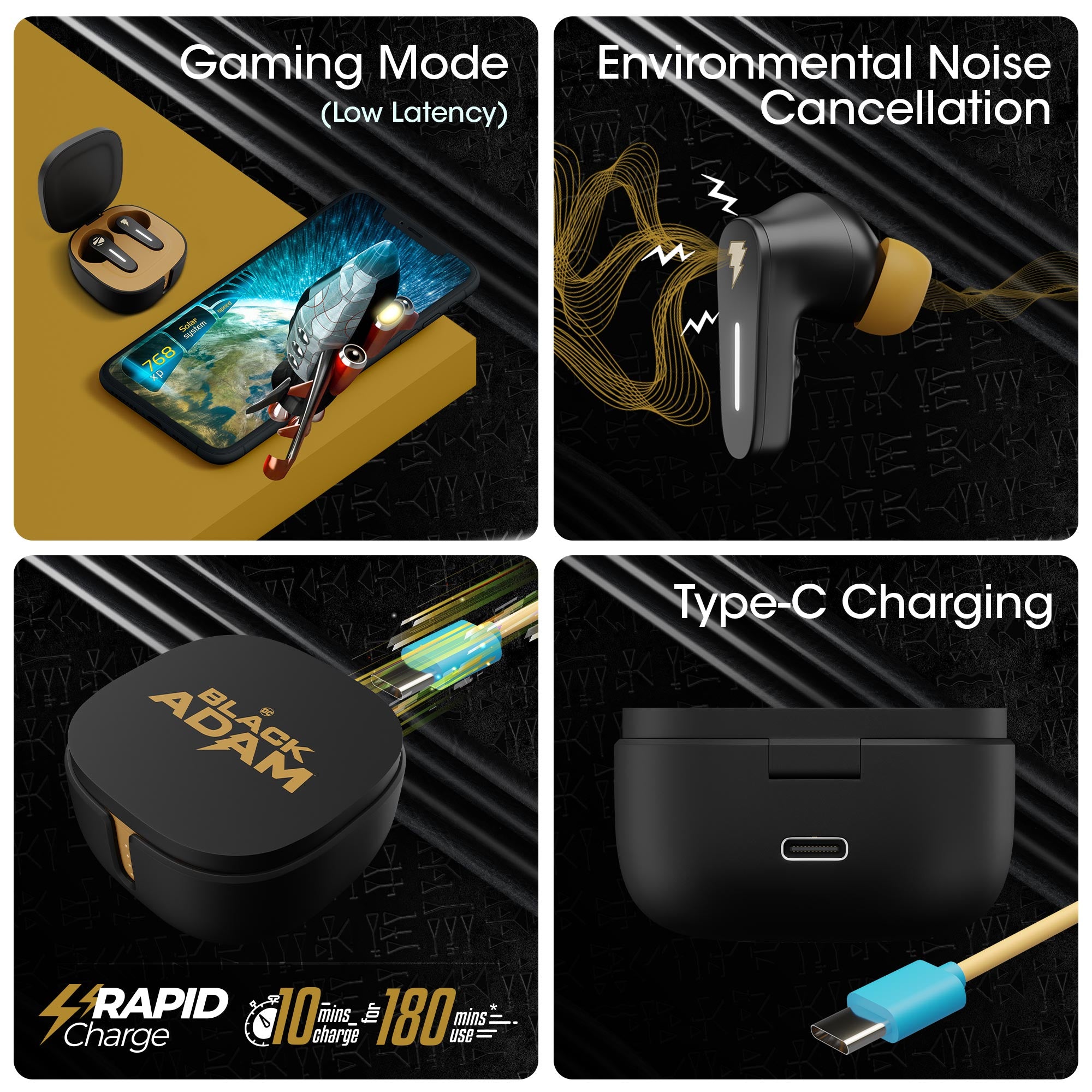Zeb-Sound Bomb 7 DC Comics Black Adam Edition - Wireless Speaker - Zebronics