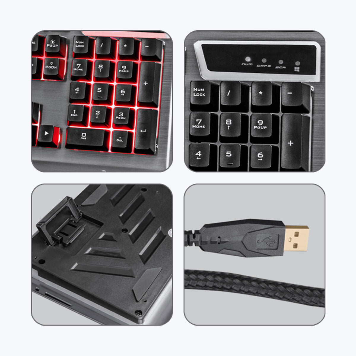 Transformer - Premium Gaming Keyboard and Mouse Combo - Zebronics