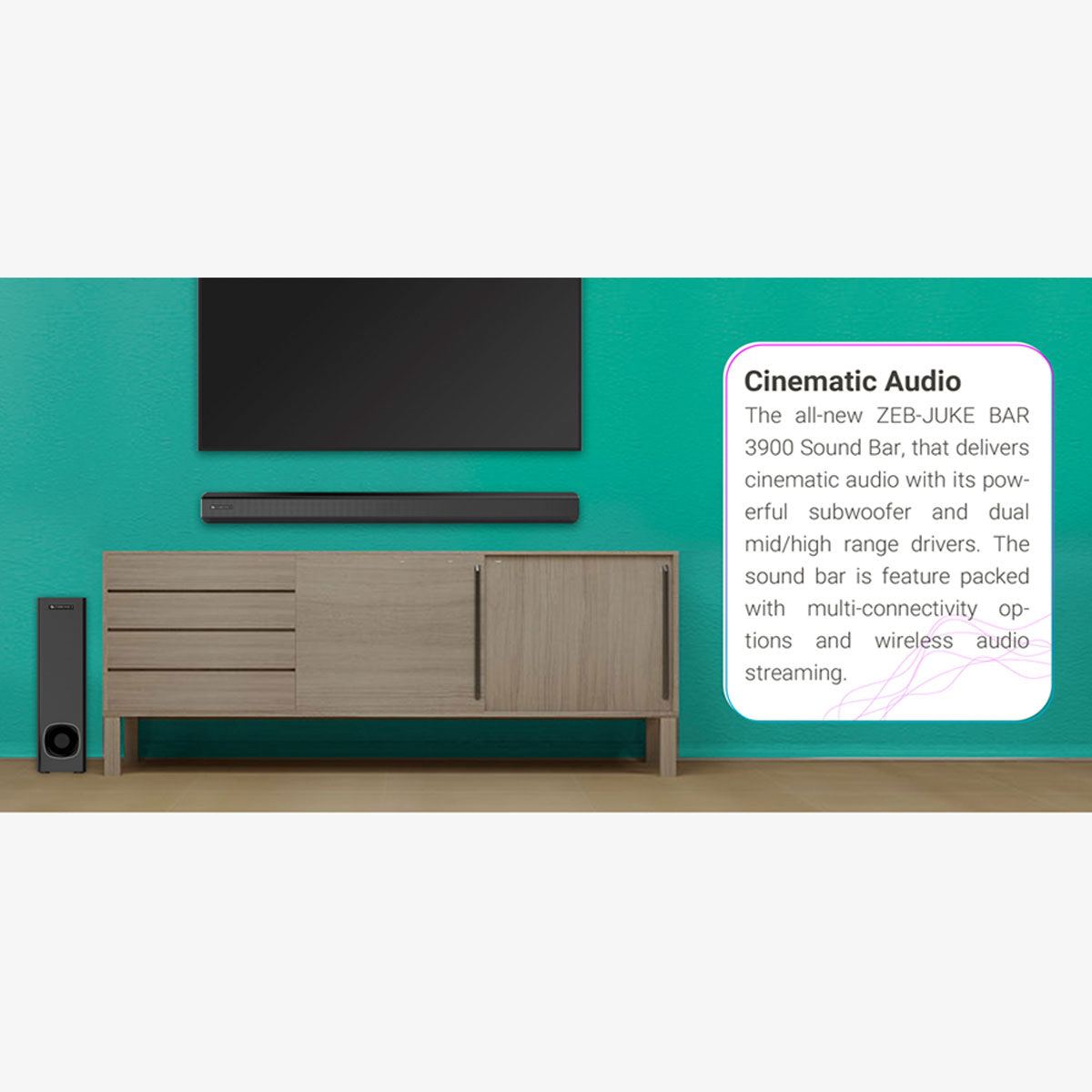 Zeb-Juke bar 3900 -Soundbar - Zebronics