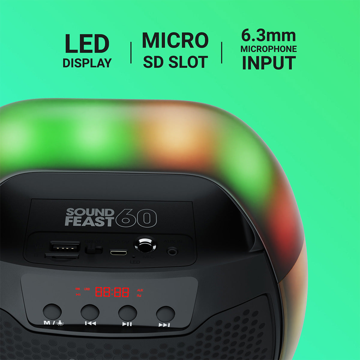 Zeb-Sound Feast 60 - Wireless Speaker - Zebronics