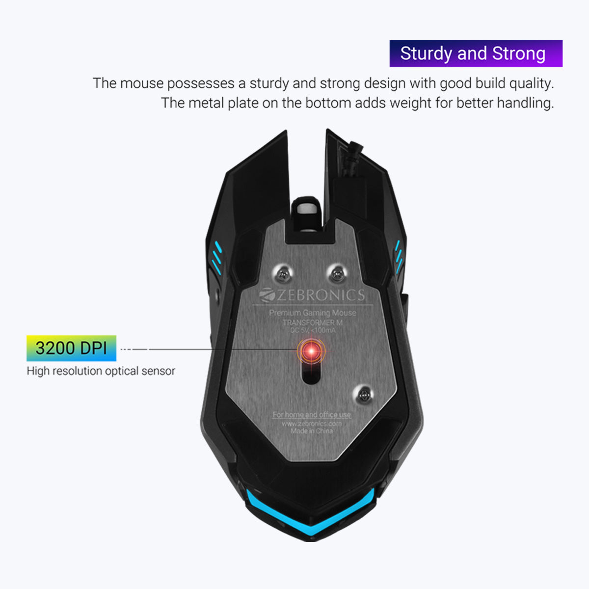 Zeb-Transformer-M - Premium Gaming Mouse - Zebronics