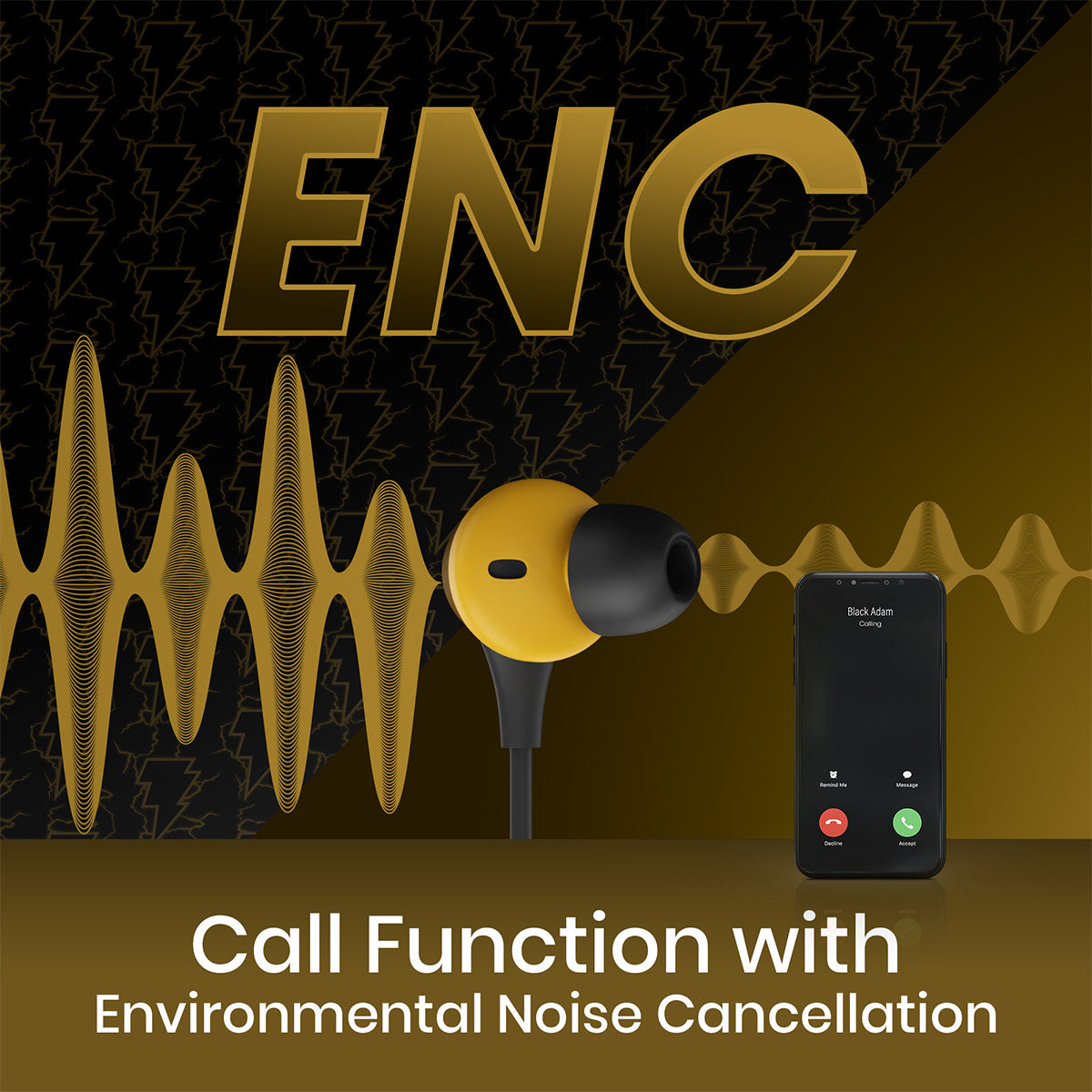 Zeb-Yoga N3 DC Comics Black Adam Edition - Wireless Neckband - Zebronics