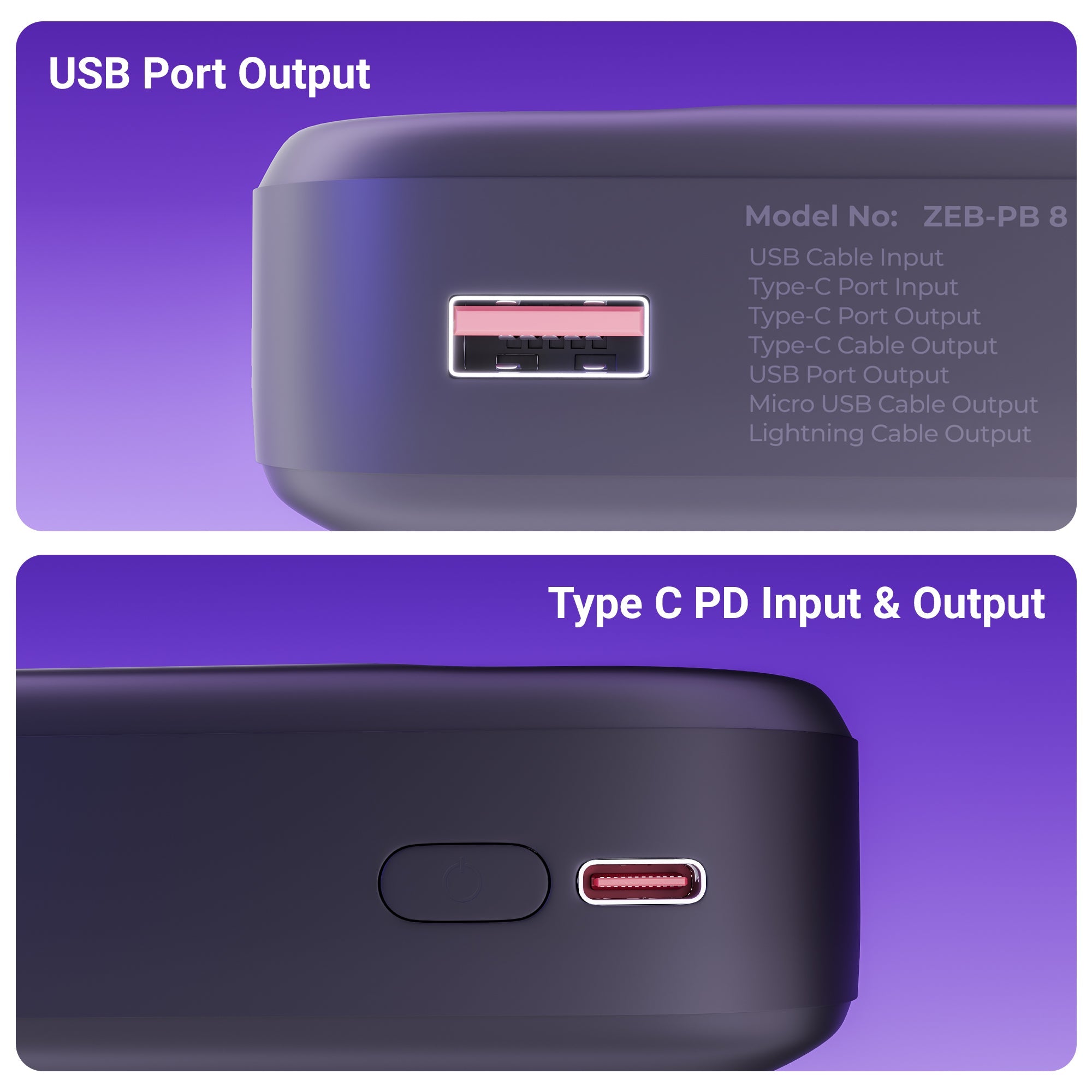 Zebronics - Zeb energipod 20R2 - Power Bank