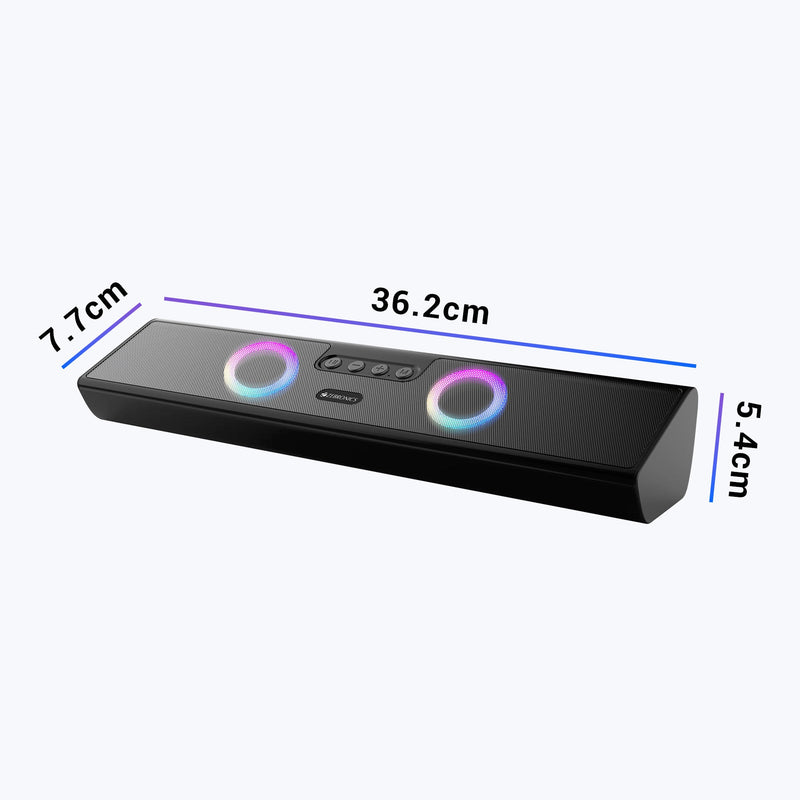 Zebronics Astra 35 Portable Bluetooth Speaker with 16W Output, Dual Drivers and RGB LED Lights sound bar thumbnail 6