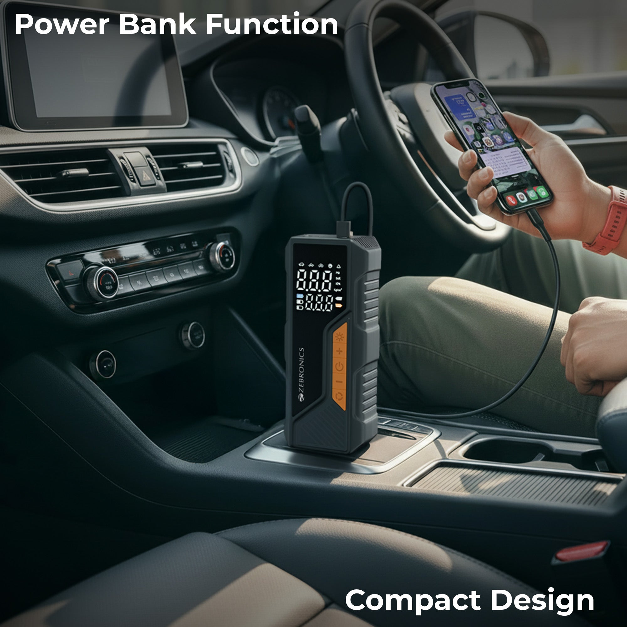 19TI6A Compact Tire Inflator for Cars, Bikes, Cycle tires & Sports Balls