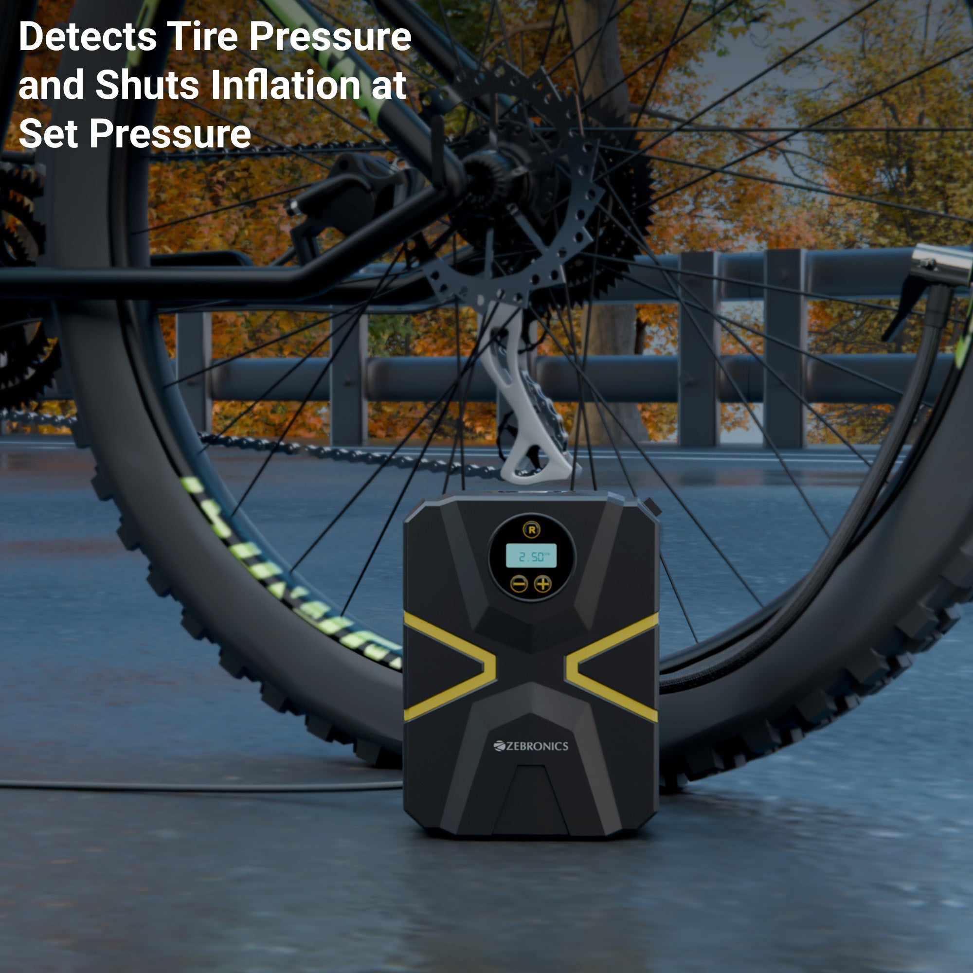 22TIW Compact Tire Inflator for Cars, Bikes, Cycle tires & Sports Balls