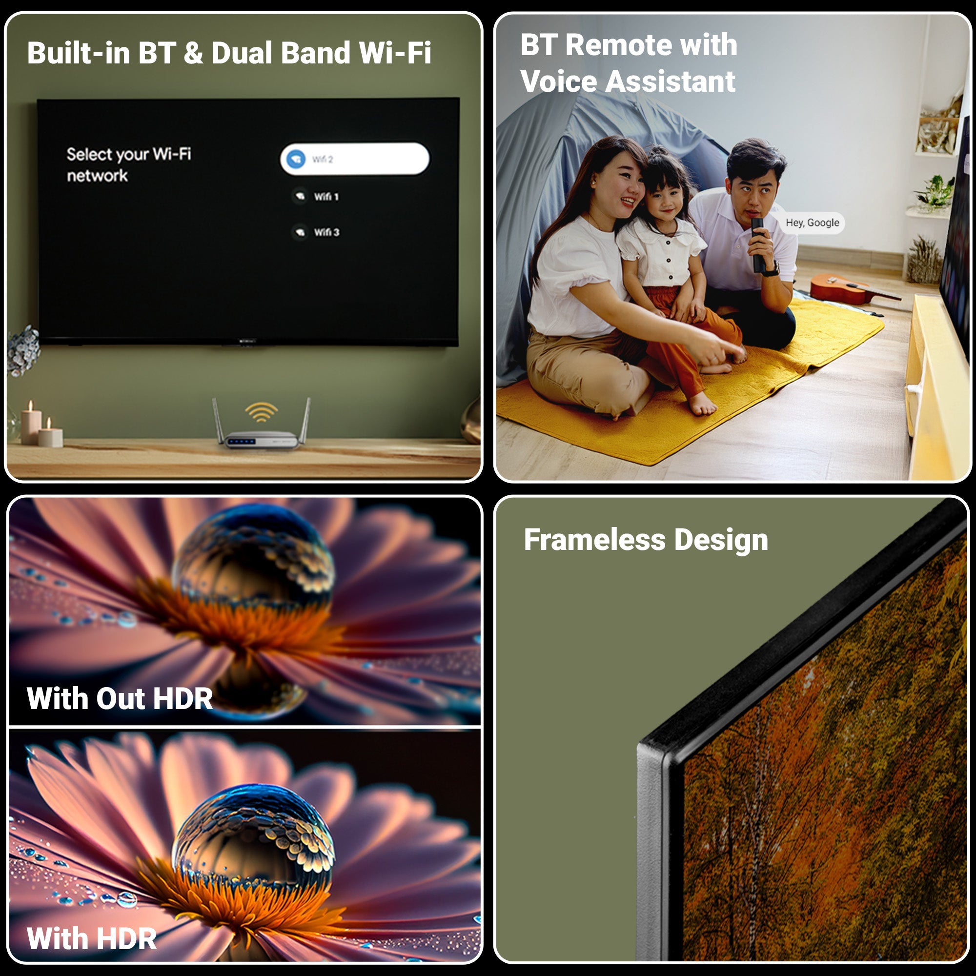 Zebronics - Zeb 43G1 - Smart LED TV - HDR10 - Frameless Design