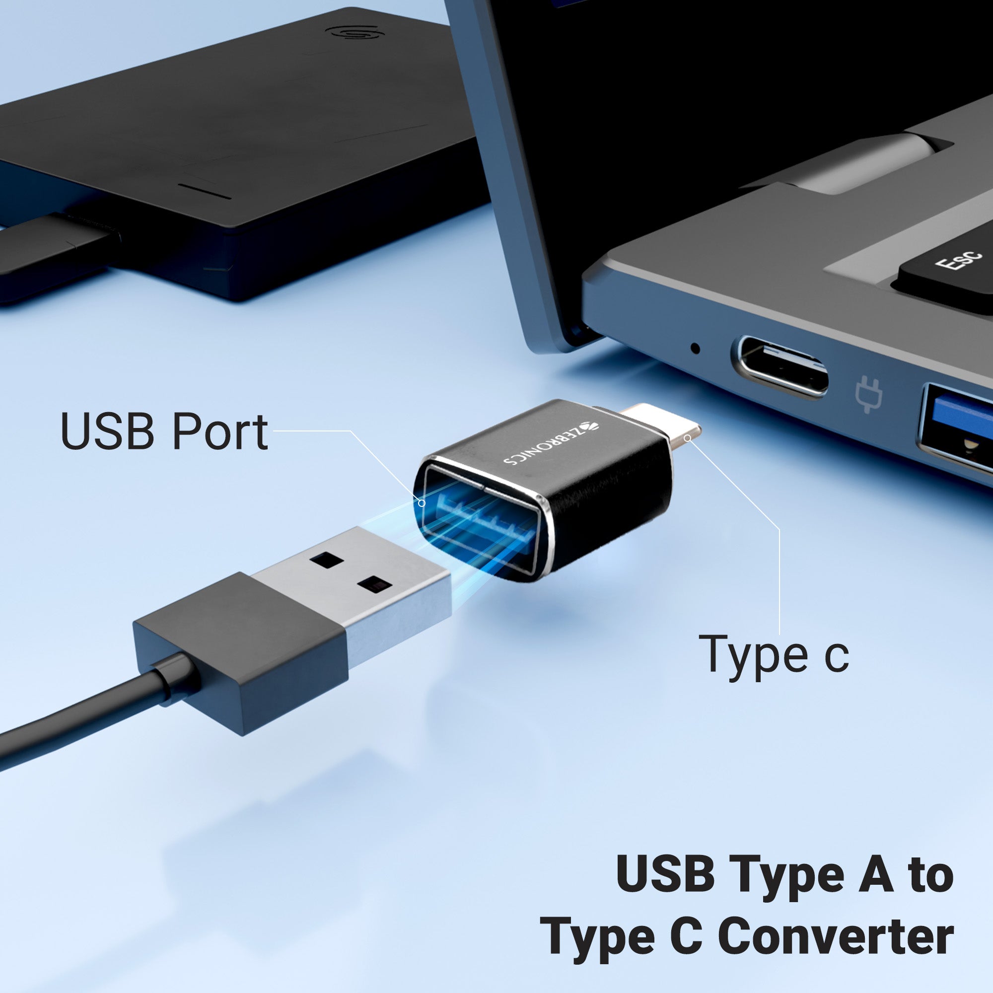 ATC1 USB Type A to Type C Converter