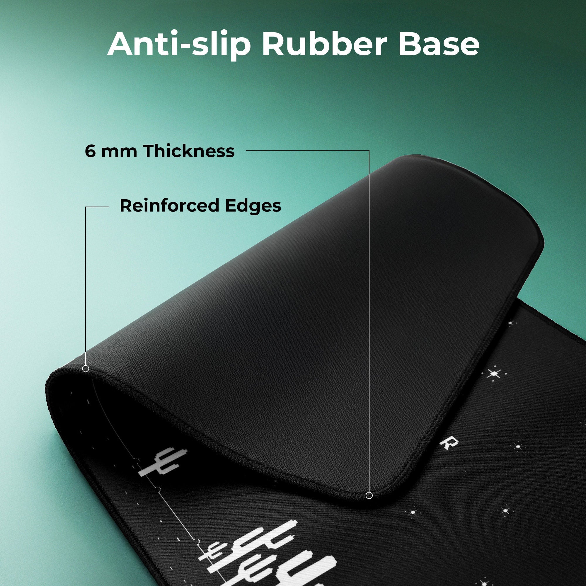 Blaze C Mousepad with Wireless Charging, 80.5 x 30 x 0.6 cms