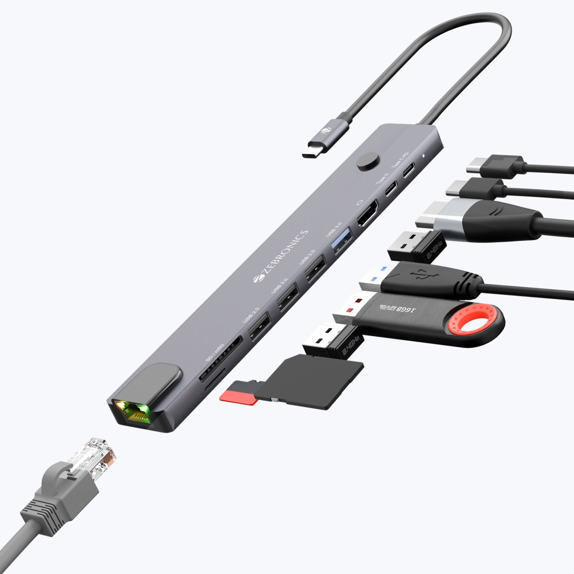 CT101 Plus - 10-in-1 Type-C Multiport Hub