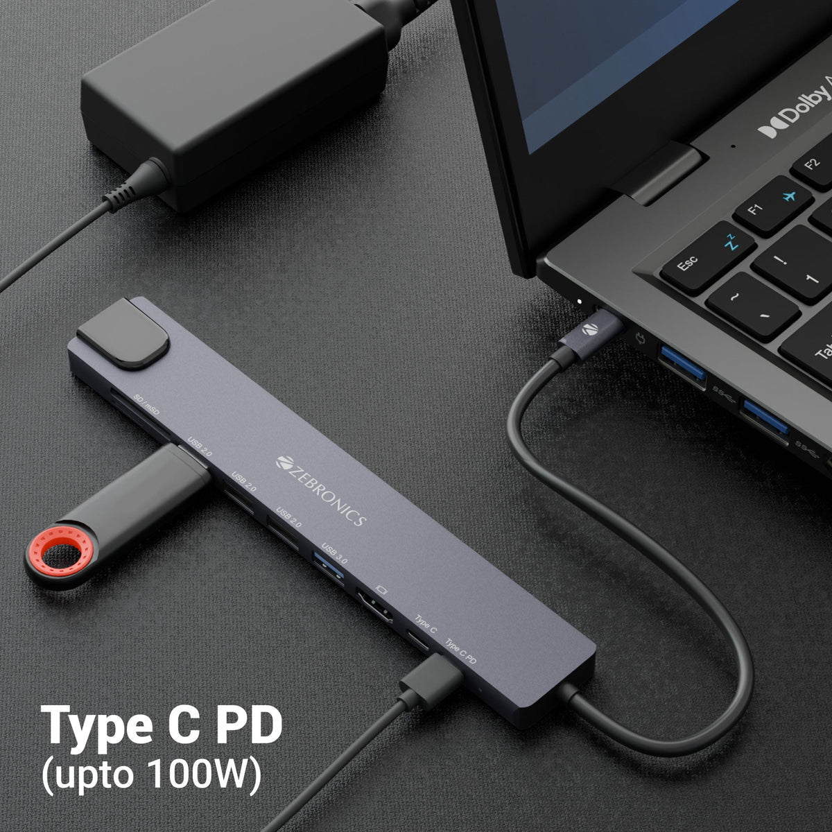 Zebronics CT101 Multiport hub