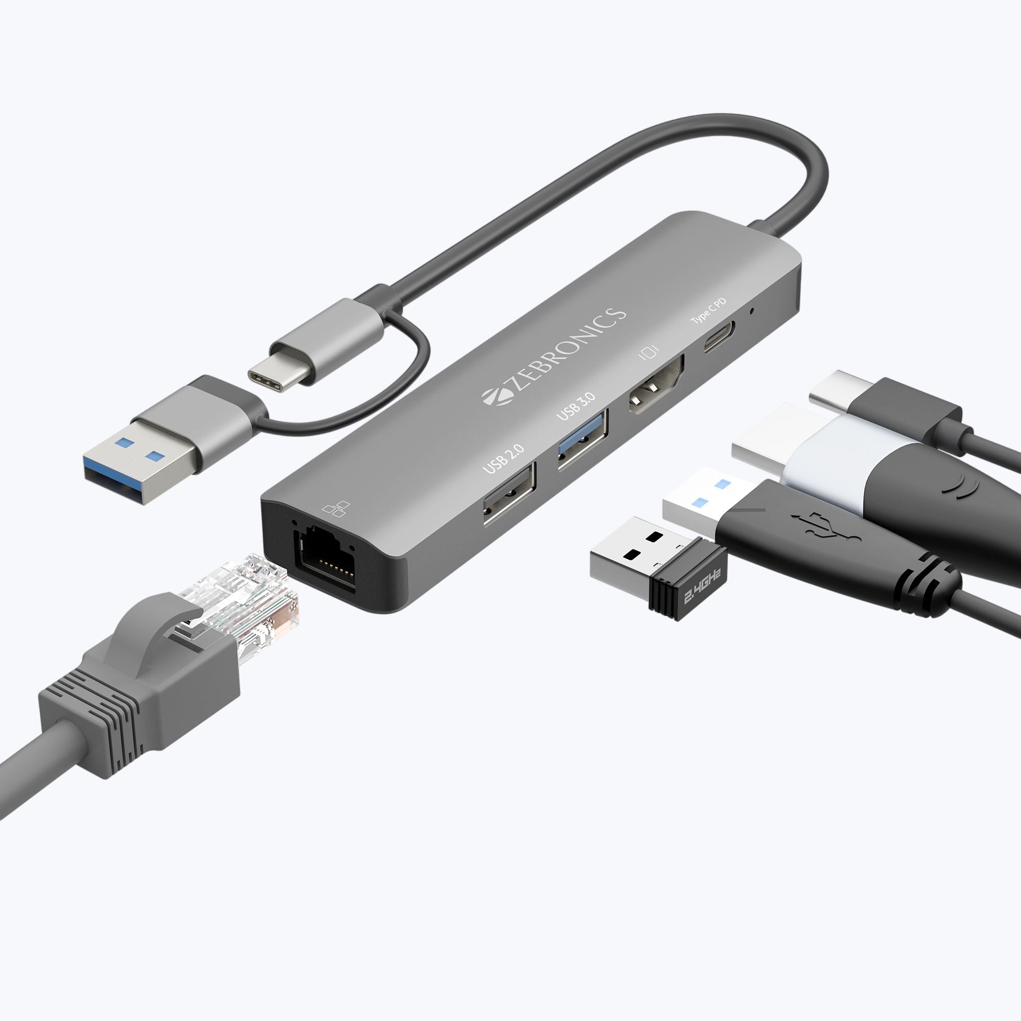 CT51 ( 5 in 1 Design) Multiport Hub