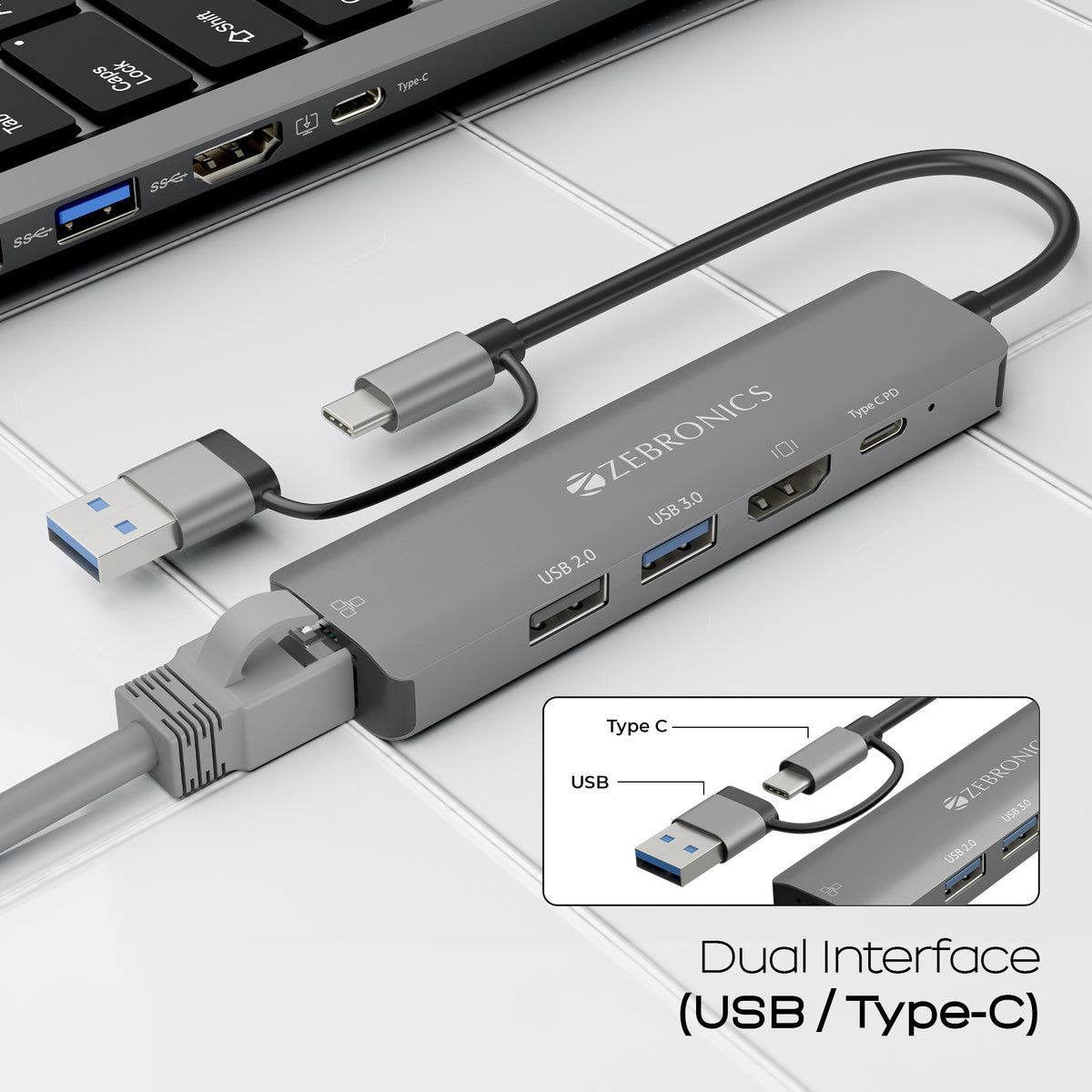CT51 ( 5 in 1 Design) Multiport Hub