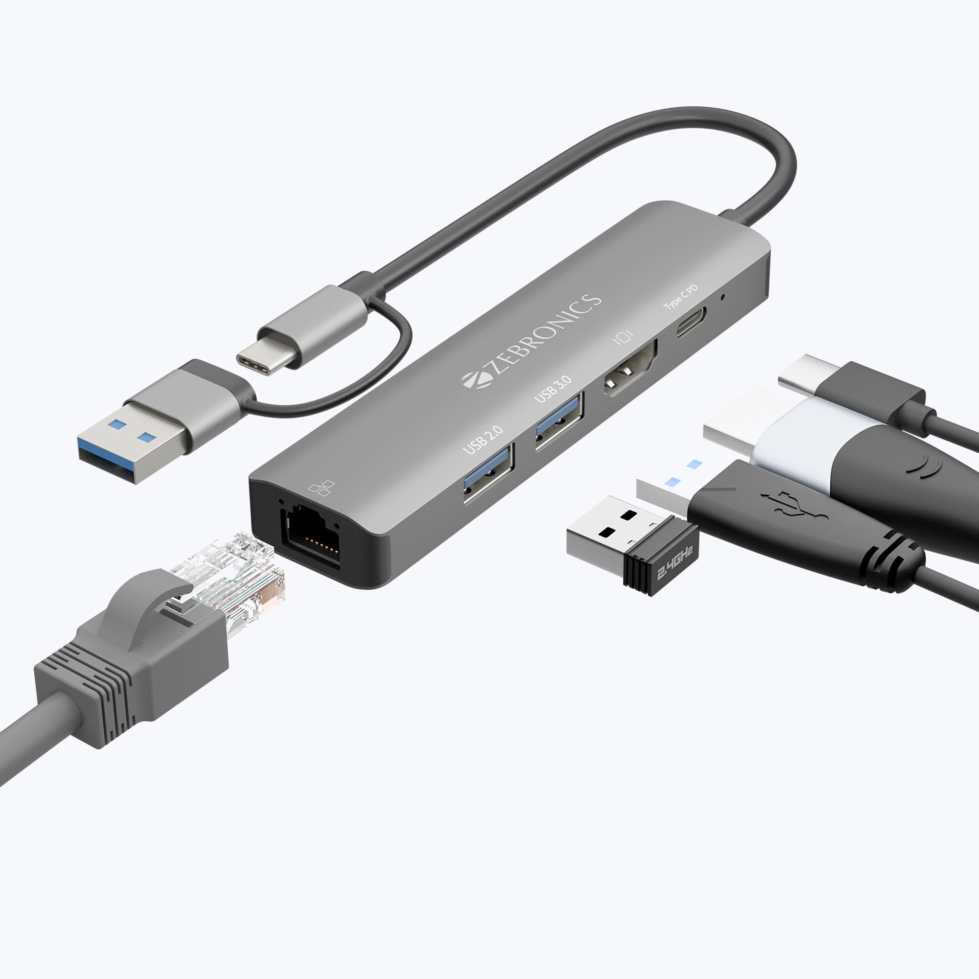 CT51 ( 5 in 1 Design) Multiport Hub