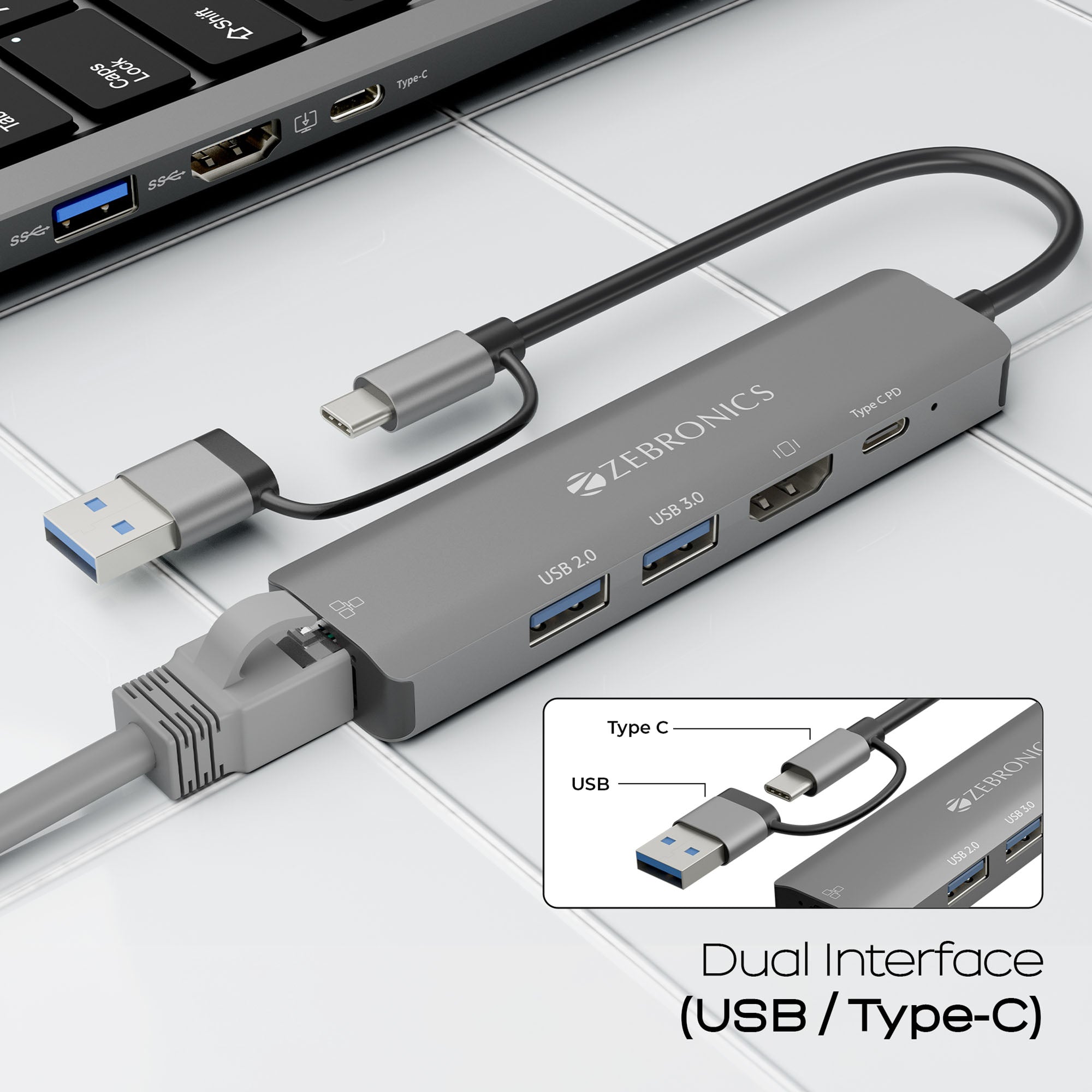 CT51 ( 5 in 1 Design) Multiport Hub