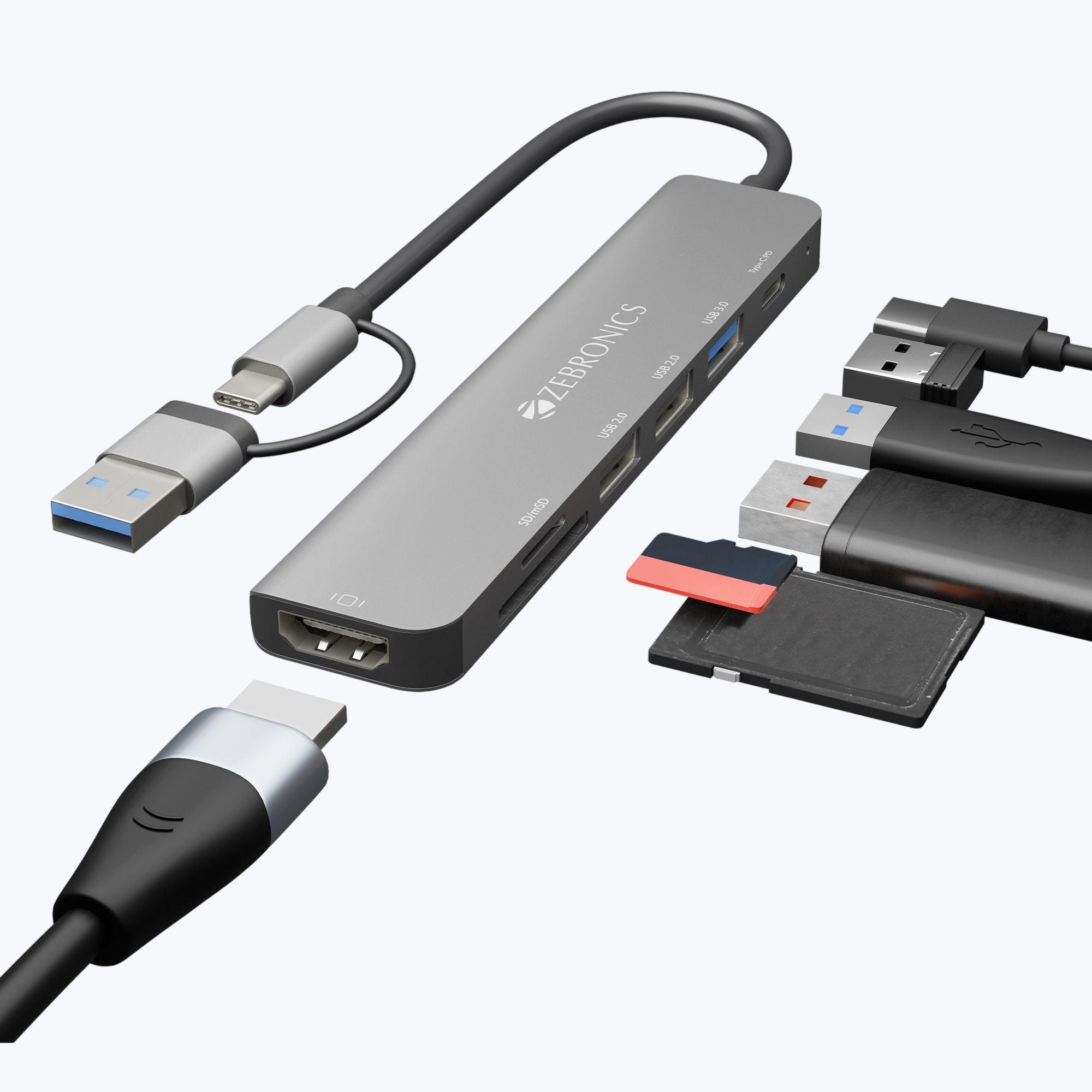 CT71 ( 7 in 1 Design) Multiport Hub
