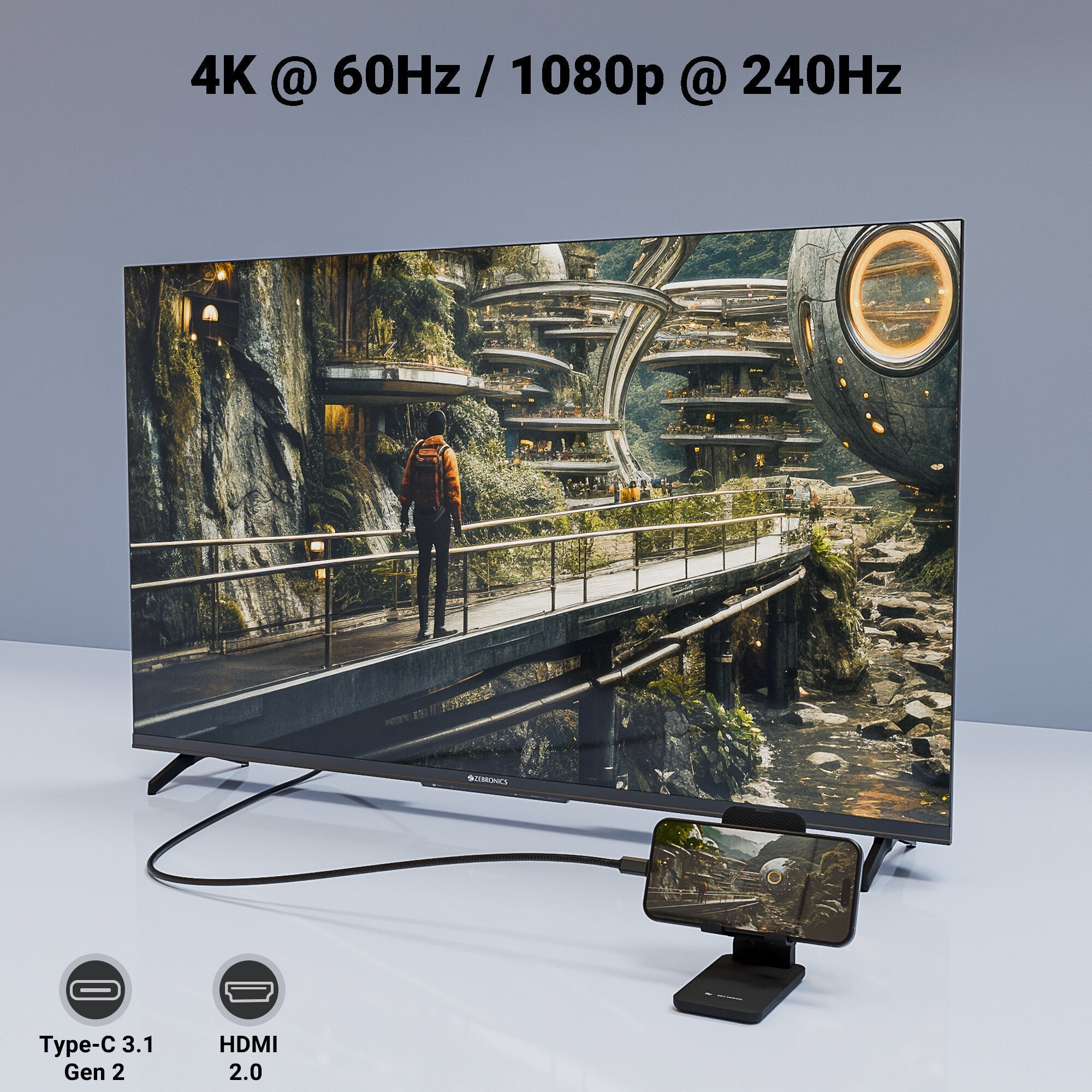 CHA20 Type C to HDMI Cable