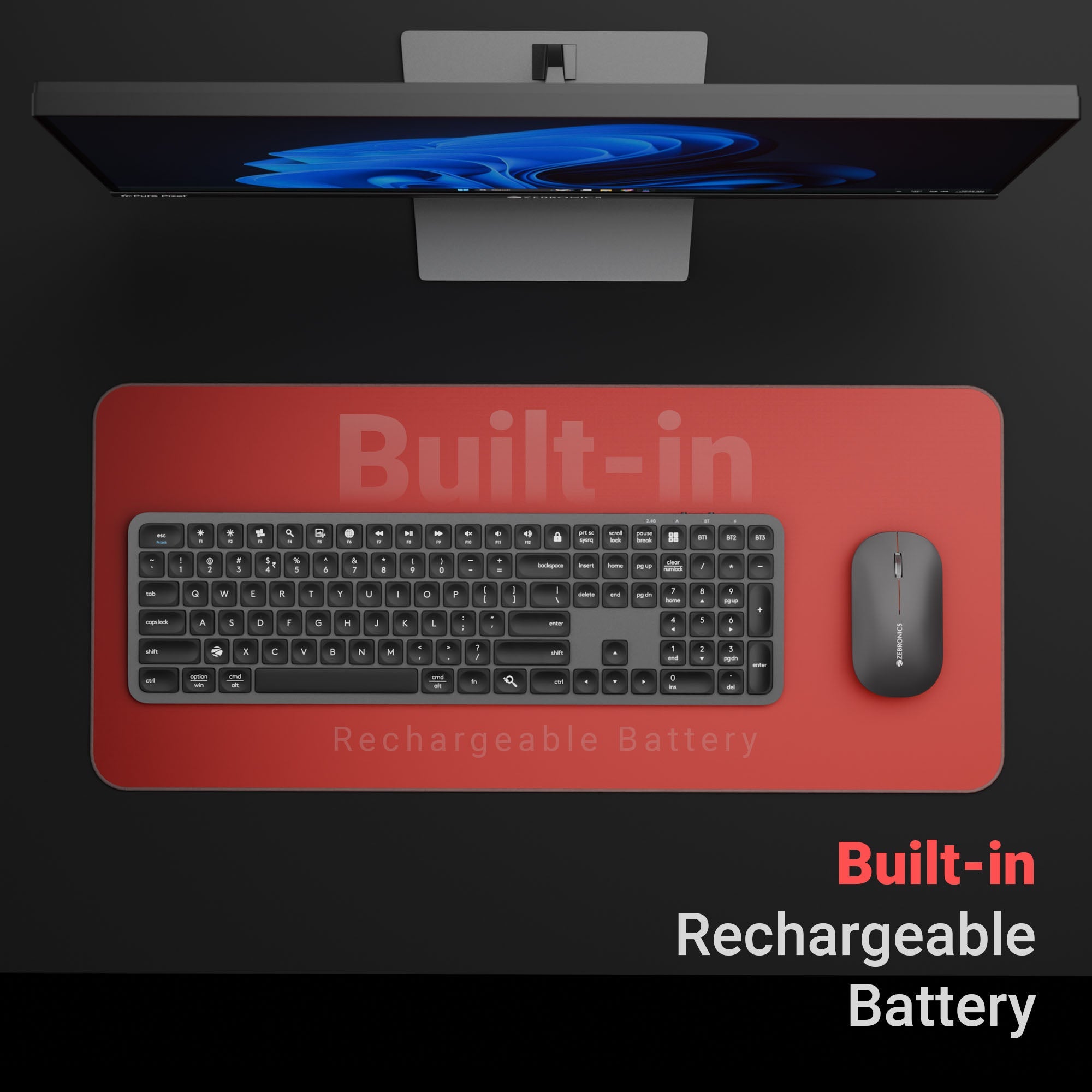 Zebronics Companion 5002 Wireless Keyboard and Mouse Combo