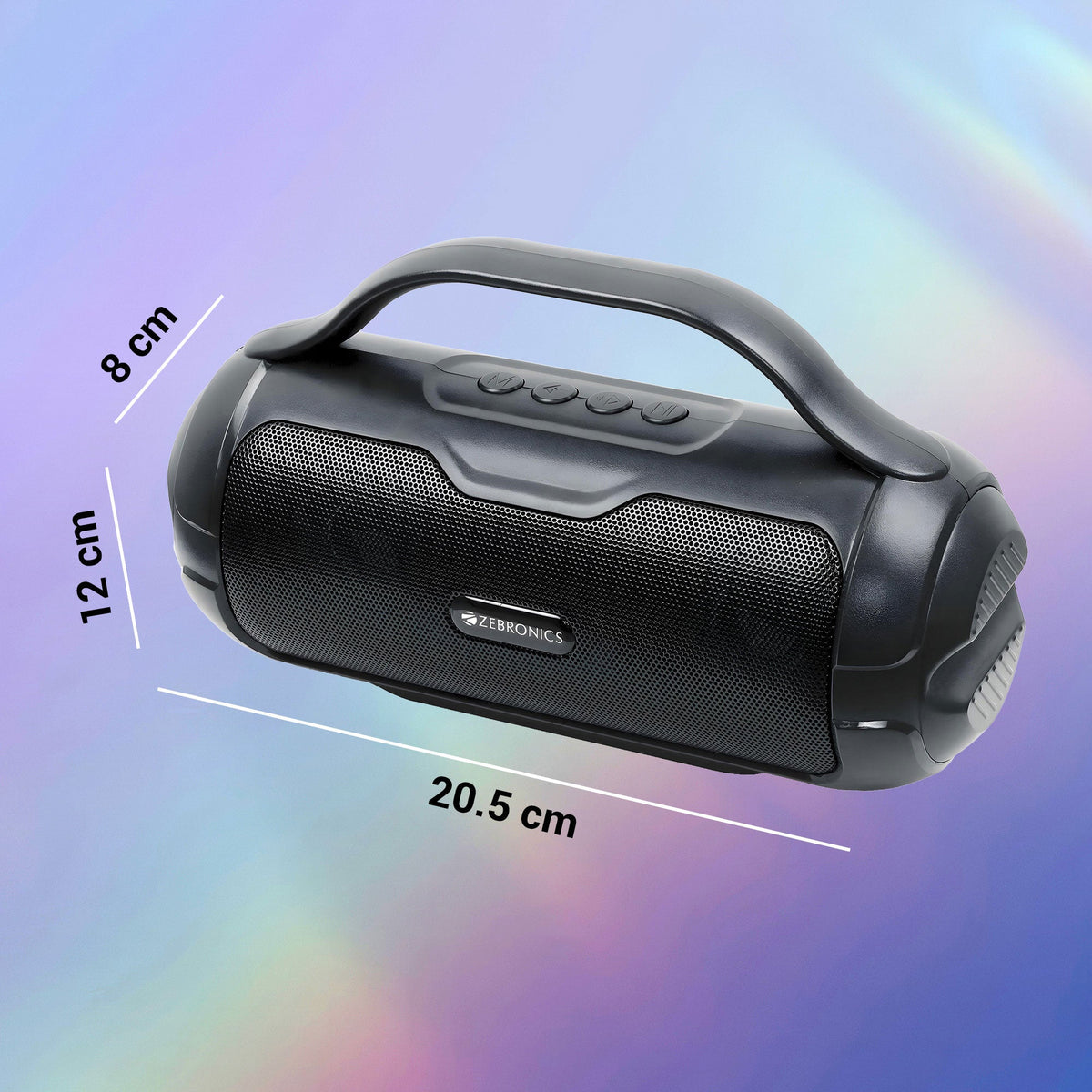 Zebronics County Plus wireless speaker - Product dimensions