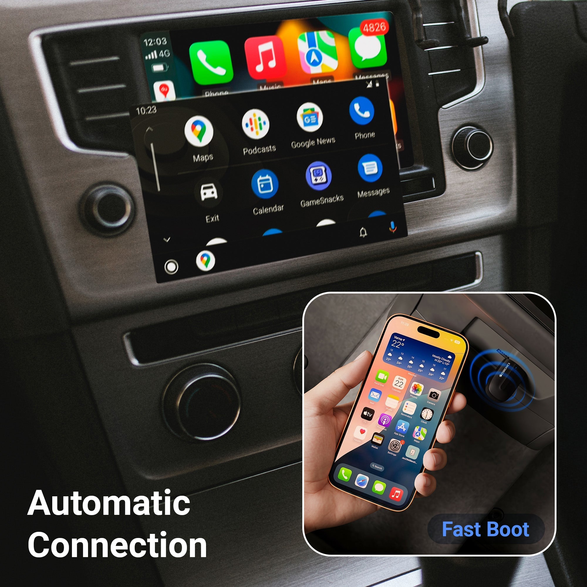 DriveCast Wireless Receiver (Apple CarPlay & Android Auto)