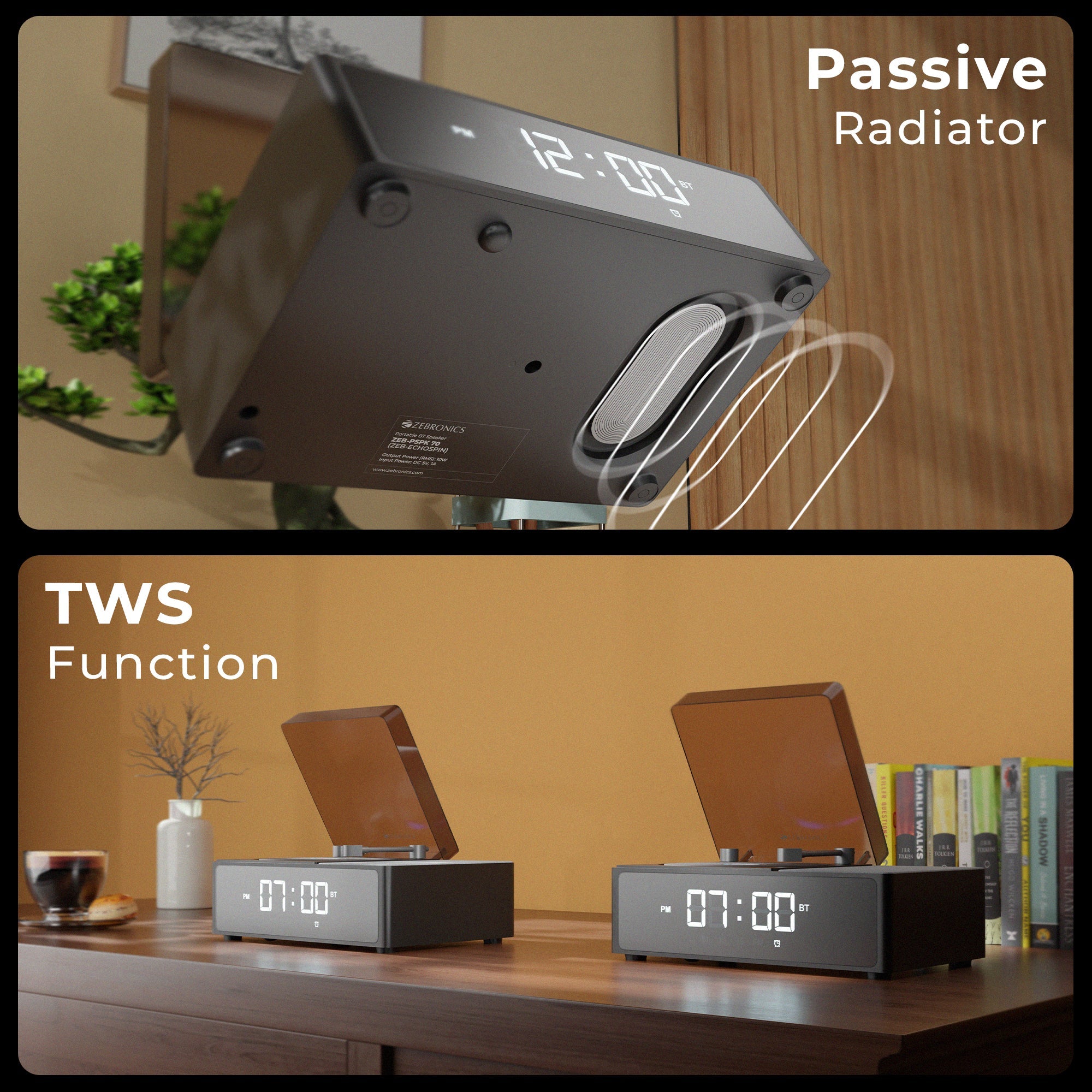 Echospin (10W) Retro Bluetooth Speaker