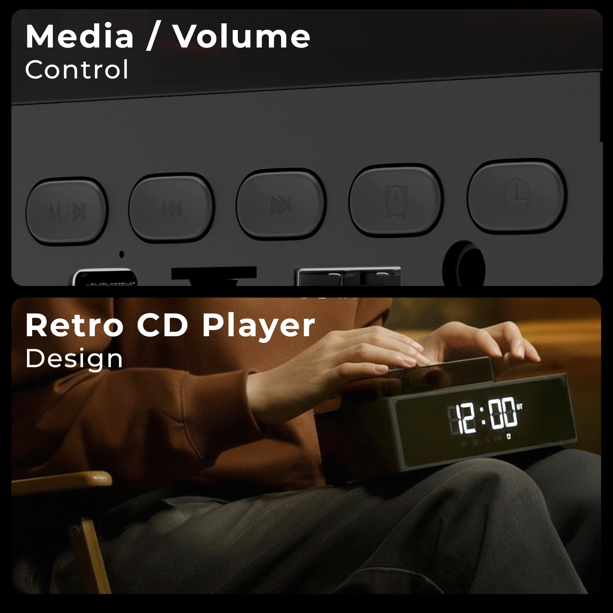 Echospin (10W) Retro Bluetooth Speaker