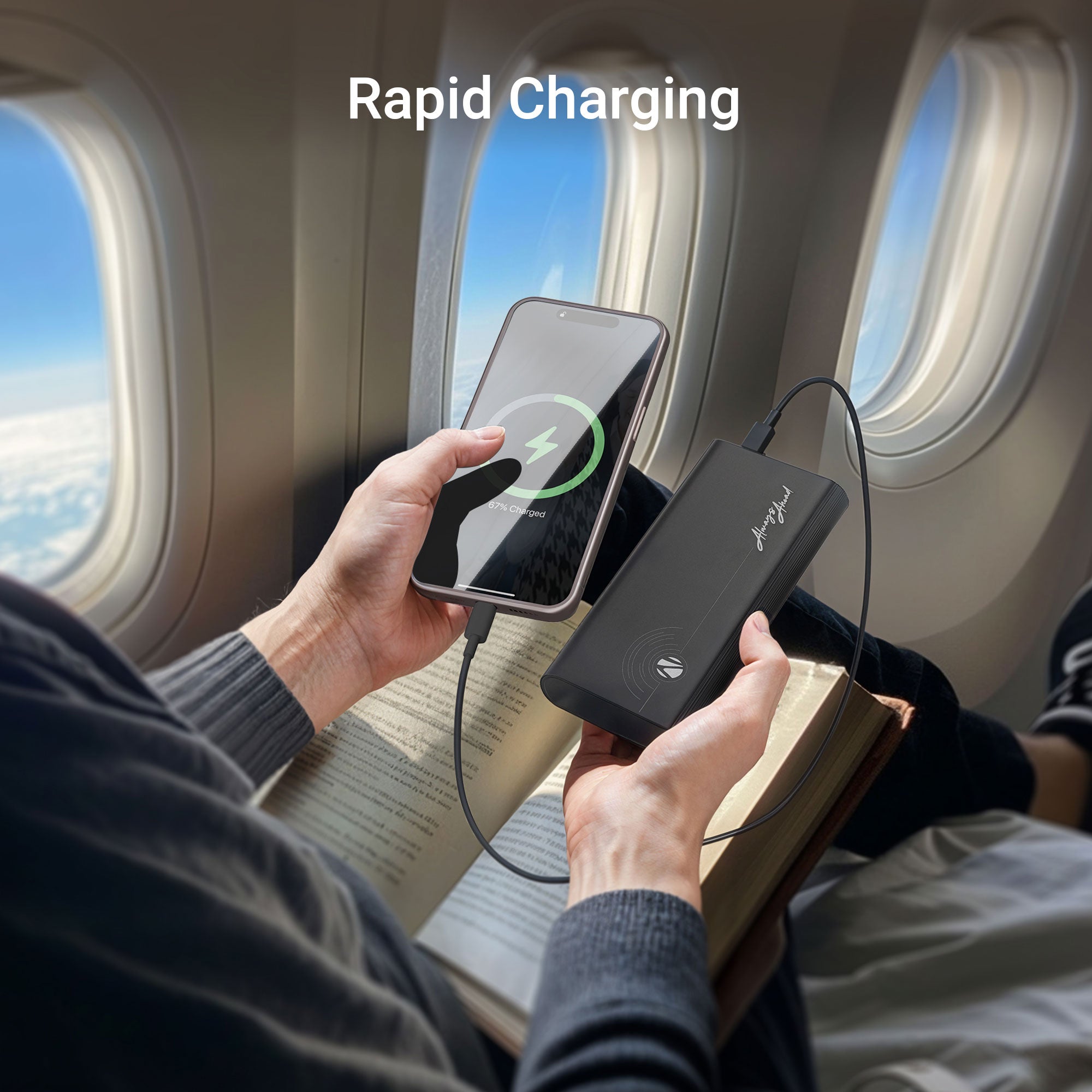 EnergiPod 20R1 Power Bank 20000 mAh with 35W Fast Charging, Flight Friendly