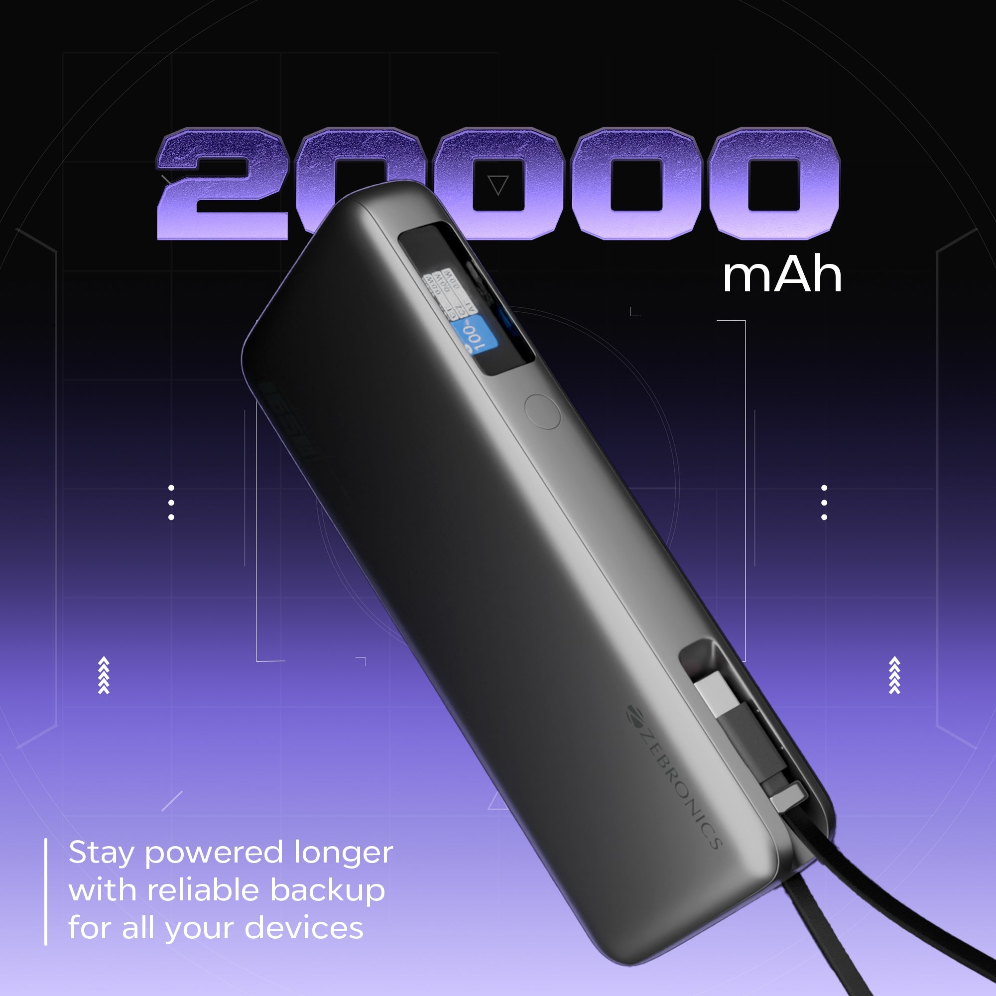 EnergiPod 20R3 (165W, 20000 mAh) Power Bank