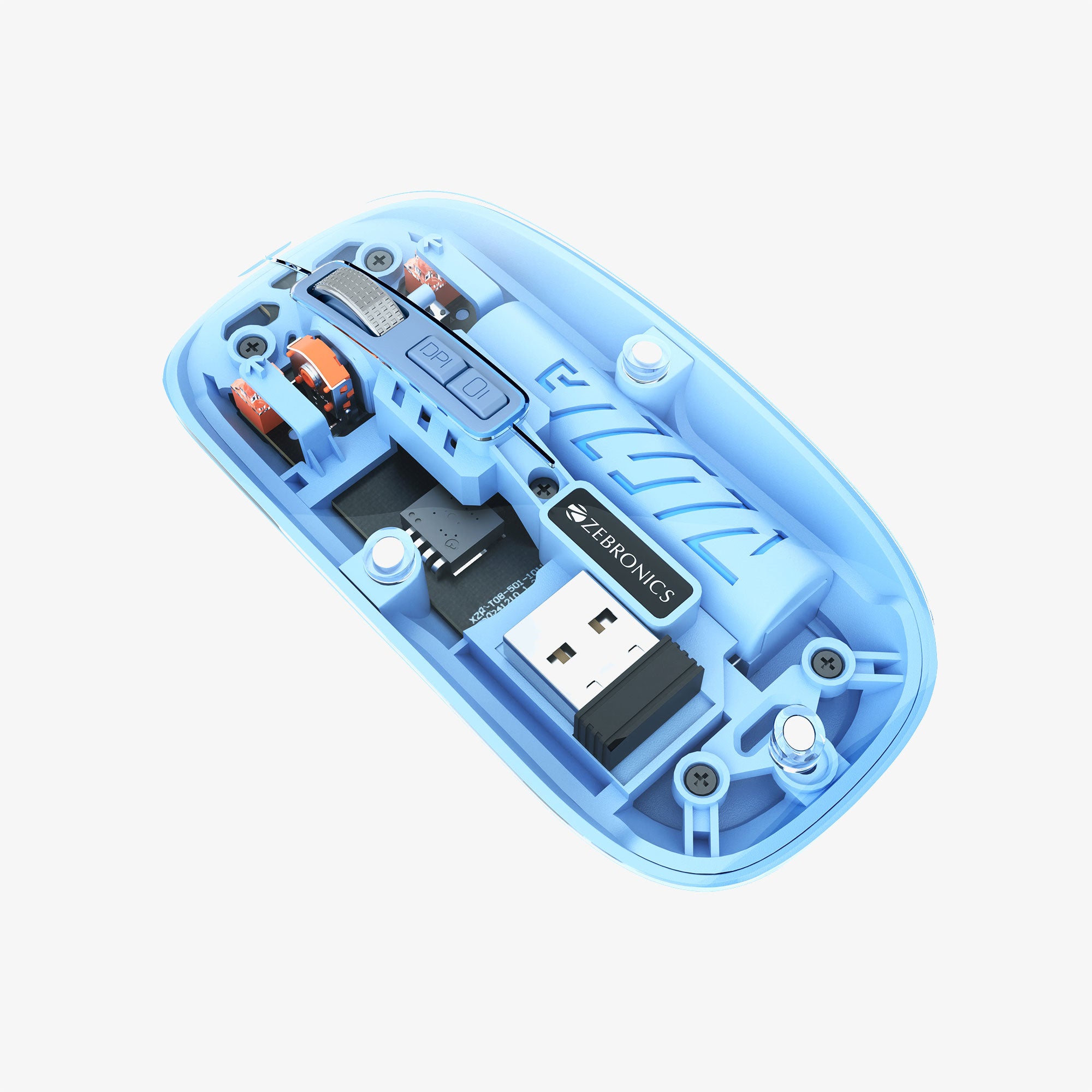 Glassy 10 Transparent (Wireless + Bluetooth) Mouse