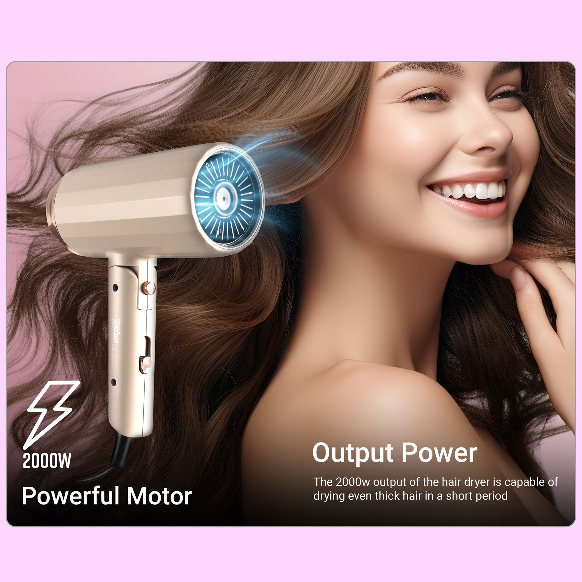 Zeb-HD201- - Hair Dryer - Zebronics