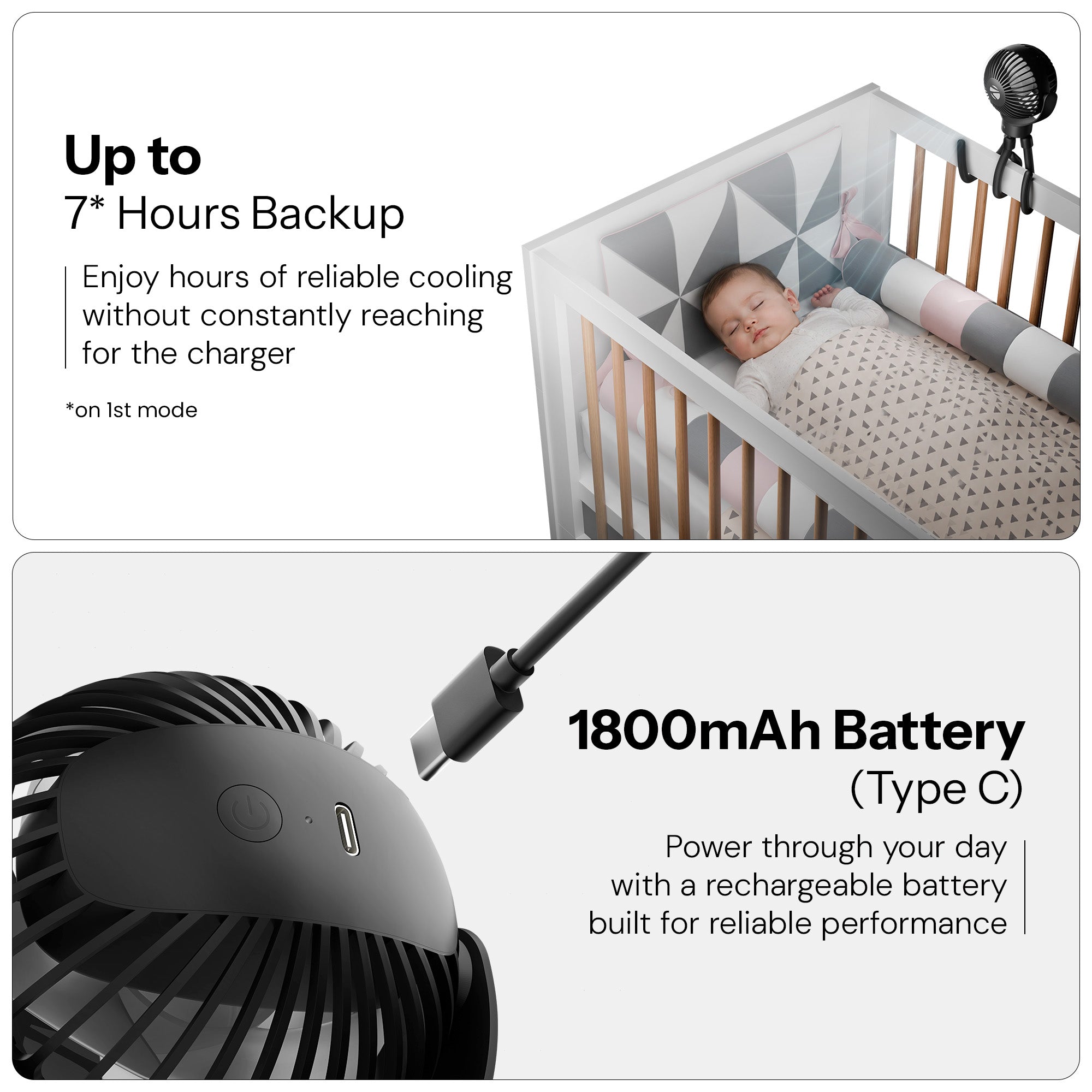 Heat Buster 550 Stroller Fan