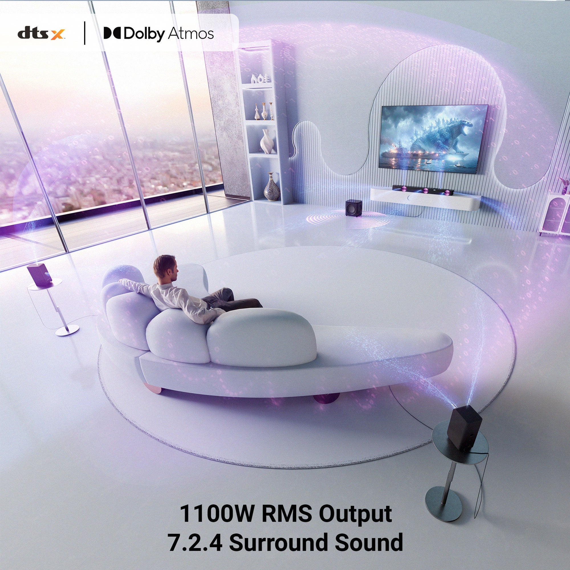 Juke Bar 10000 Soundbar, 1100W, Dolby Atmos & dtsX