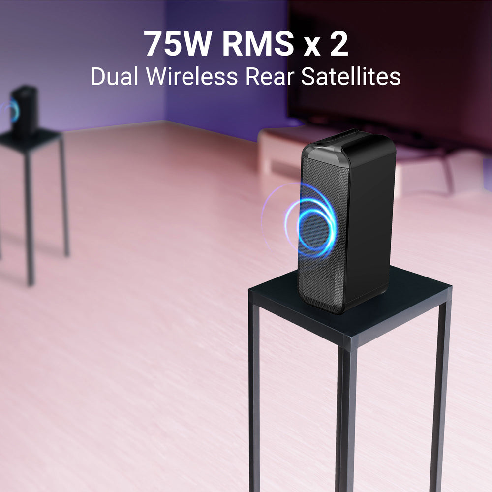 Zebronics Juke Bar 9510WS Pro 600W 5.1 Channel Dolby Audio Soundbar with Wireless Subwoofer & Wireless Rear Satellites sound bar thumbnail 8