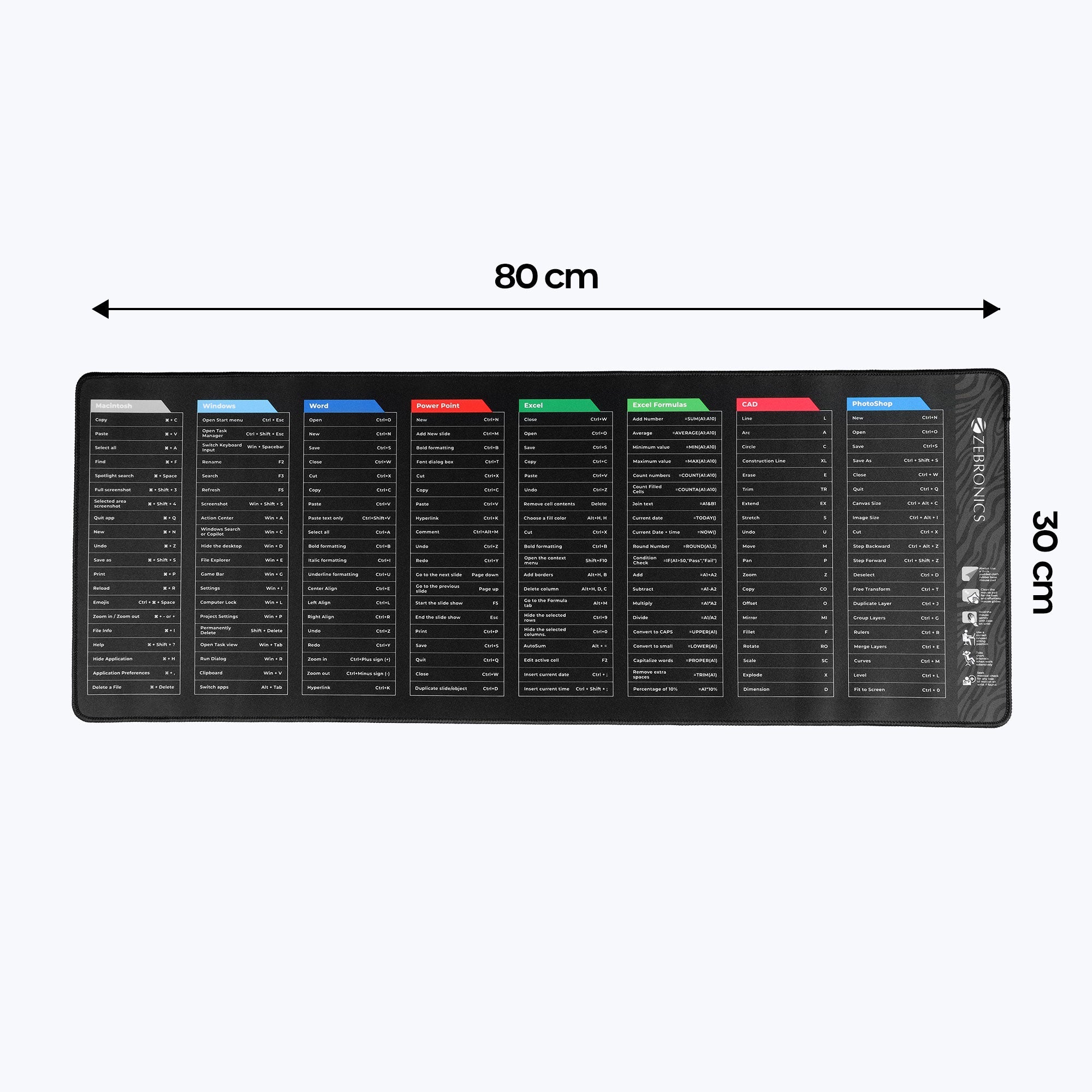 MSP XL 'R (Shortcut Key) Mouse Pad