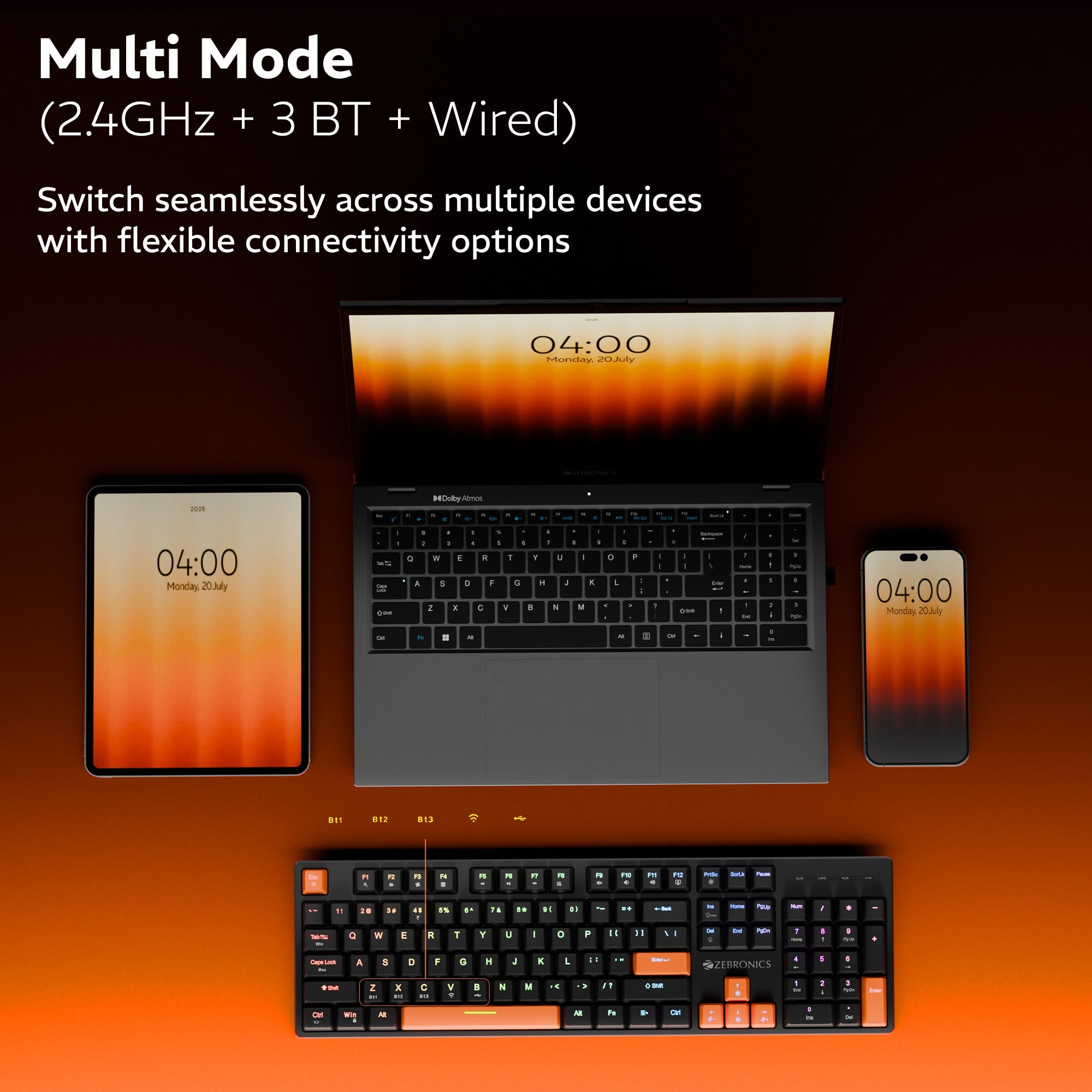 Max Ninja 104W Wireless Gaming Keyboard