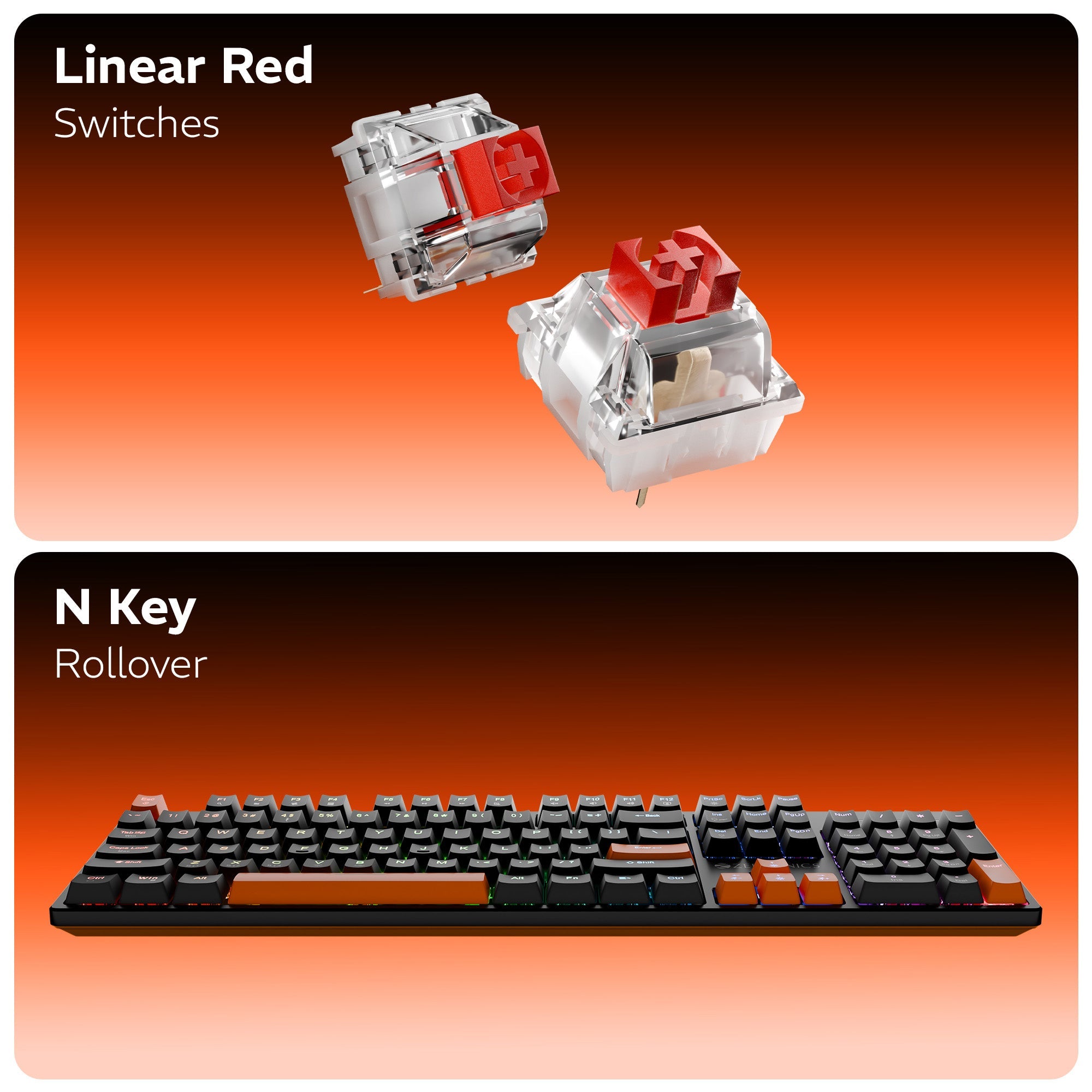 Max Ninja 104W Wireless Gaming Keyboard