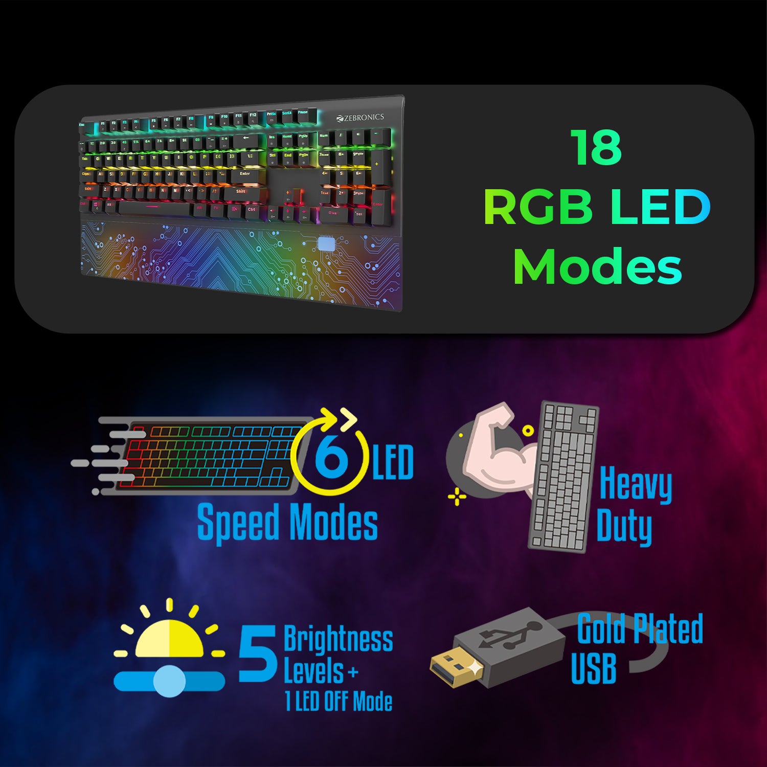 Max Chroma Wired Gaming Keyboard (Mechanical)